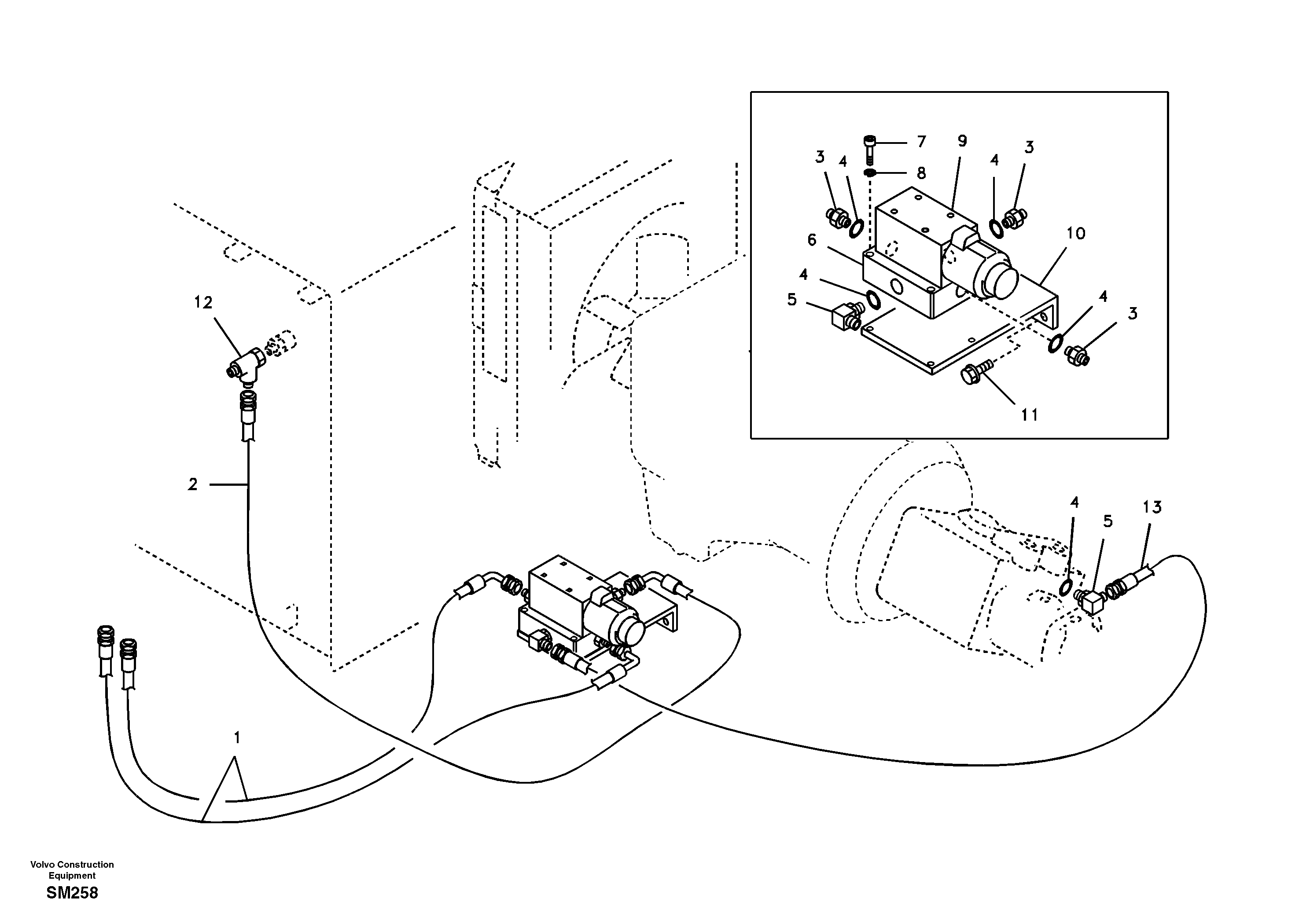 Quickfit and rotator hydraulic — volvo parts diagram