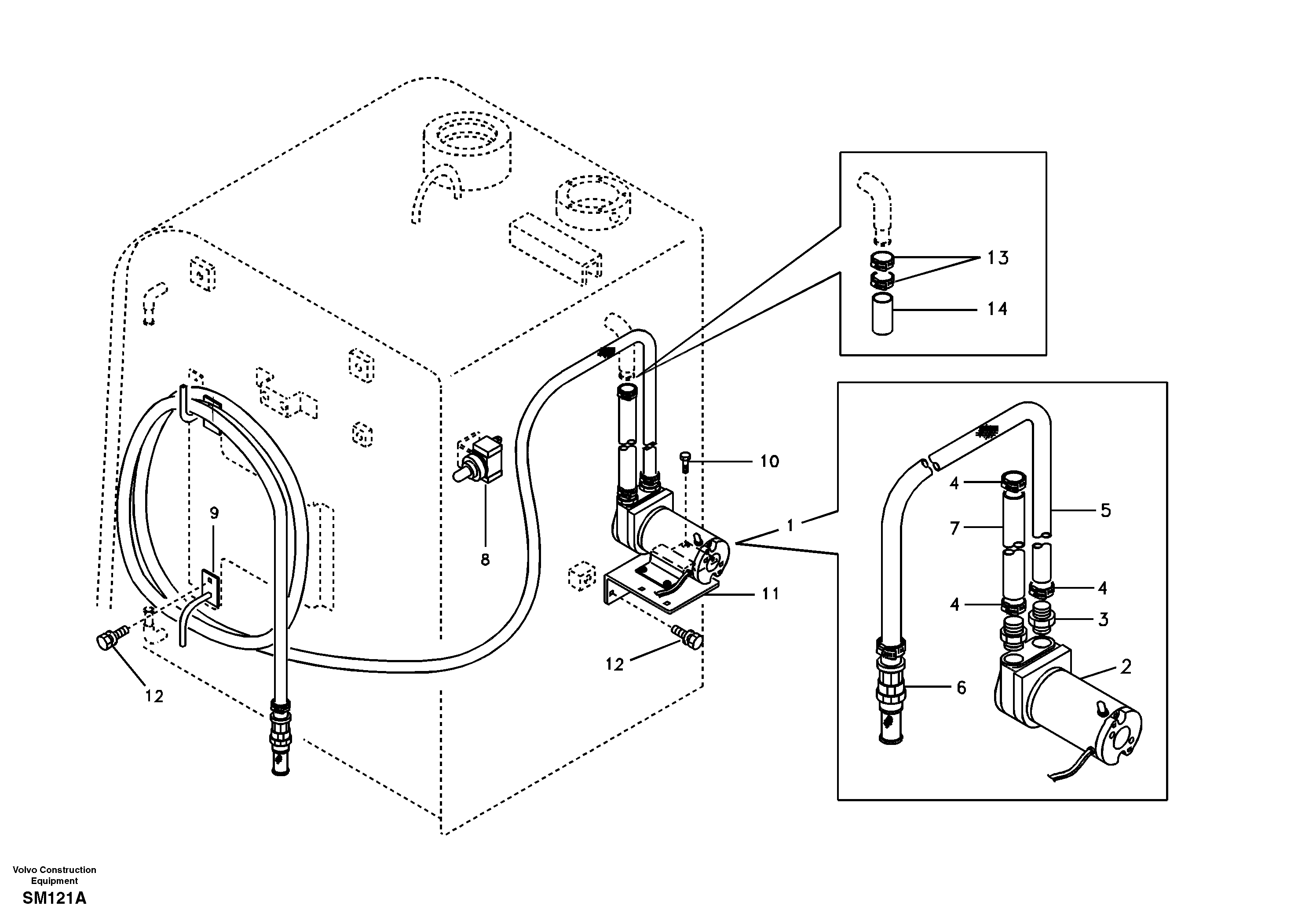 Fuel filling pump — volvo parts diagram