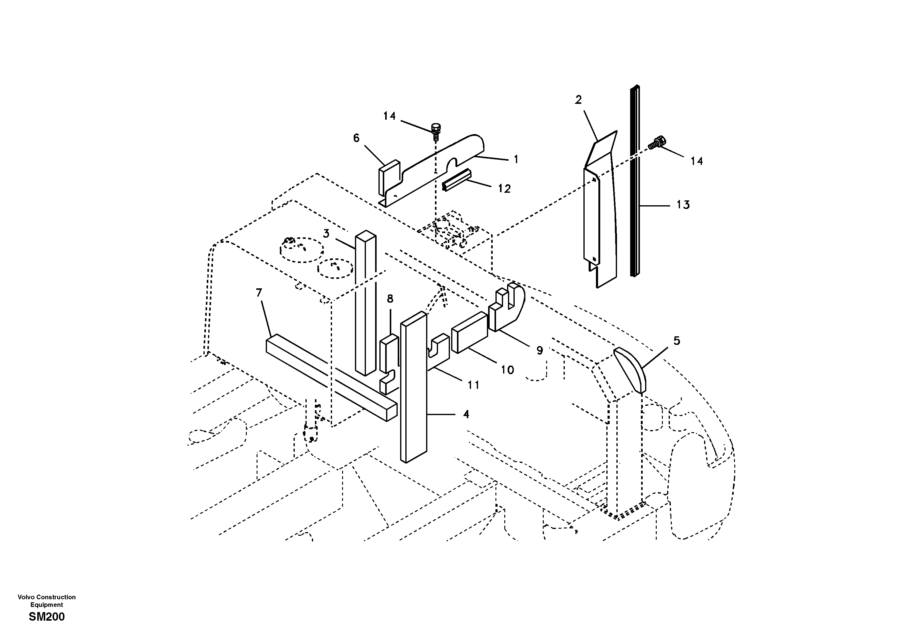 Cowl frame, cover and hood — volvo parts diagram