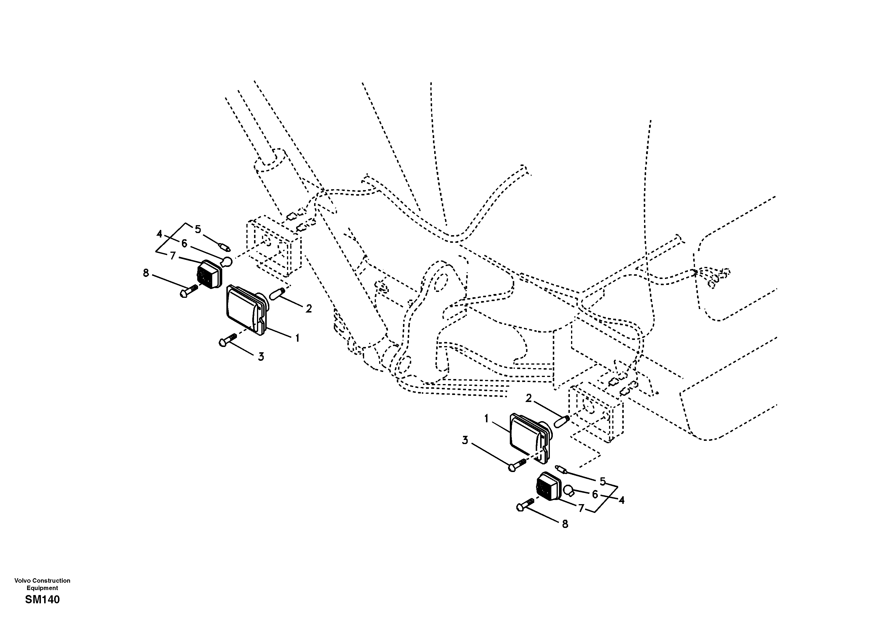 Lighting, front — volvo parts diagram