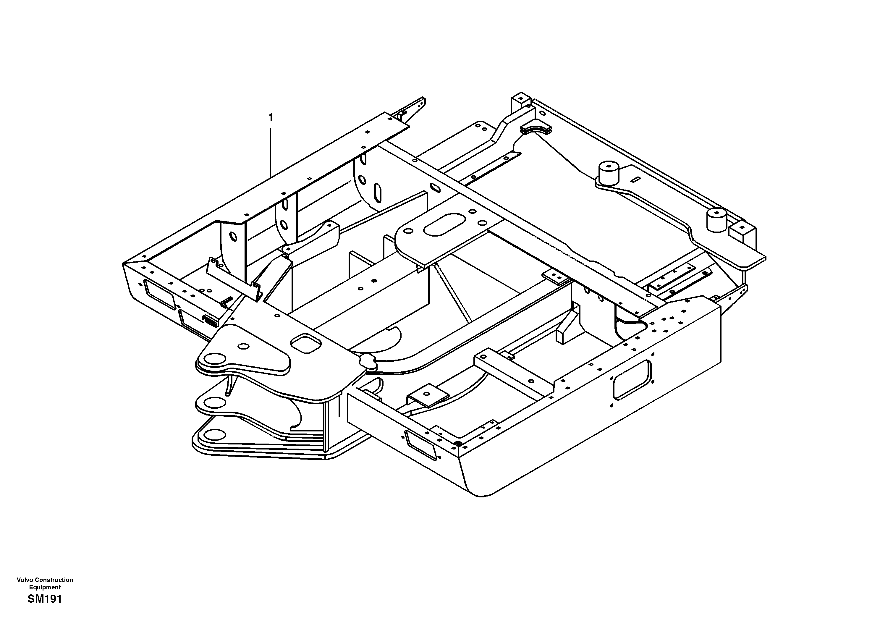 Upper frame — volvo parts diagram