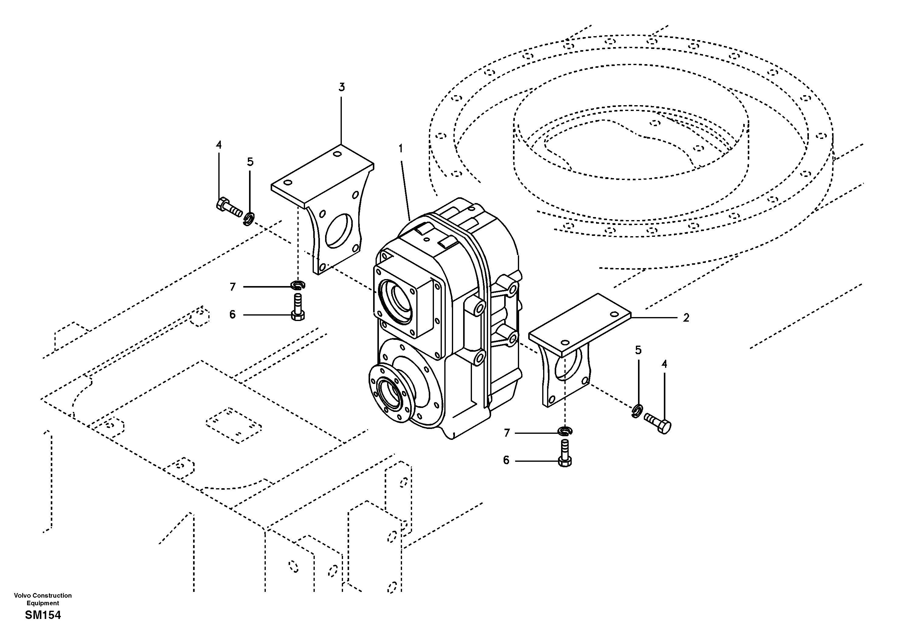 Transmission mounting — volvo parts diagram