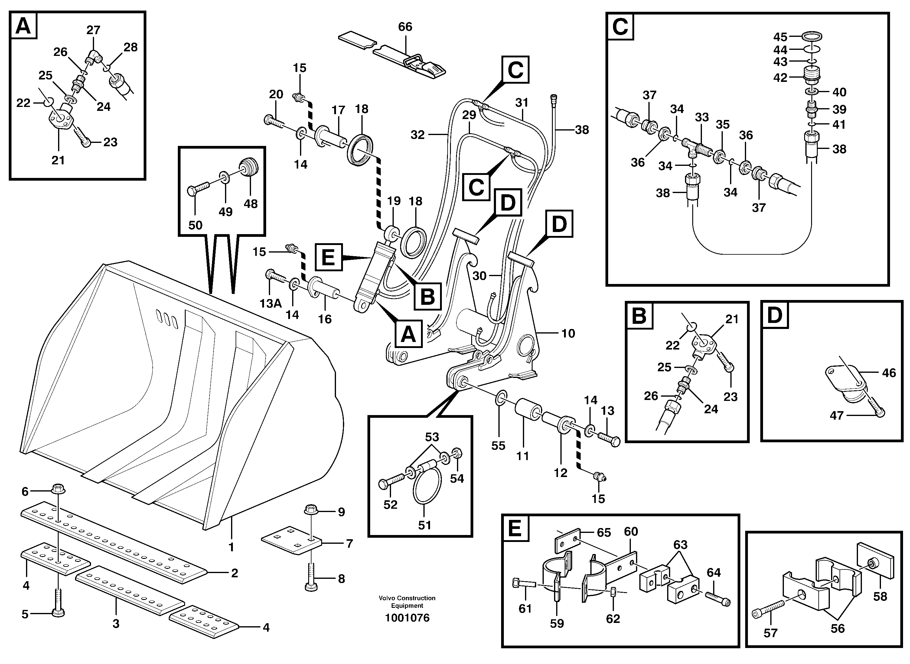 High-tipping bucket L220E — volvo parts diagram
