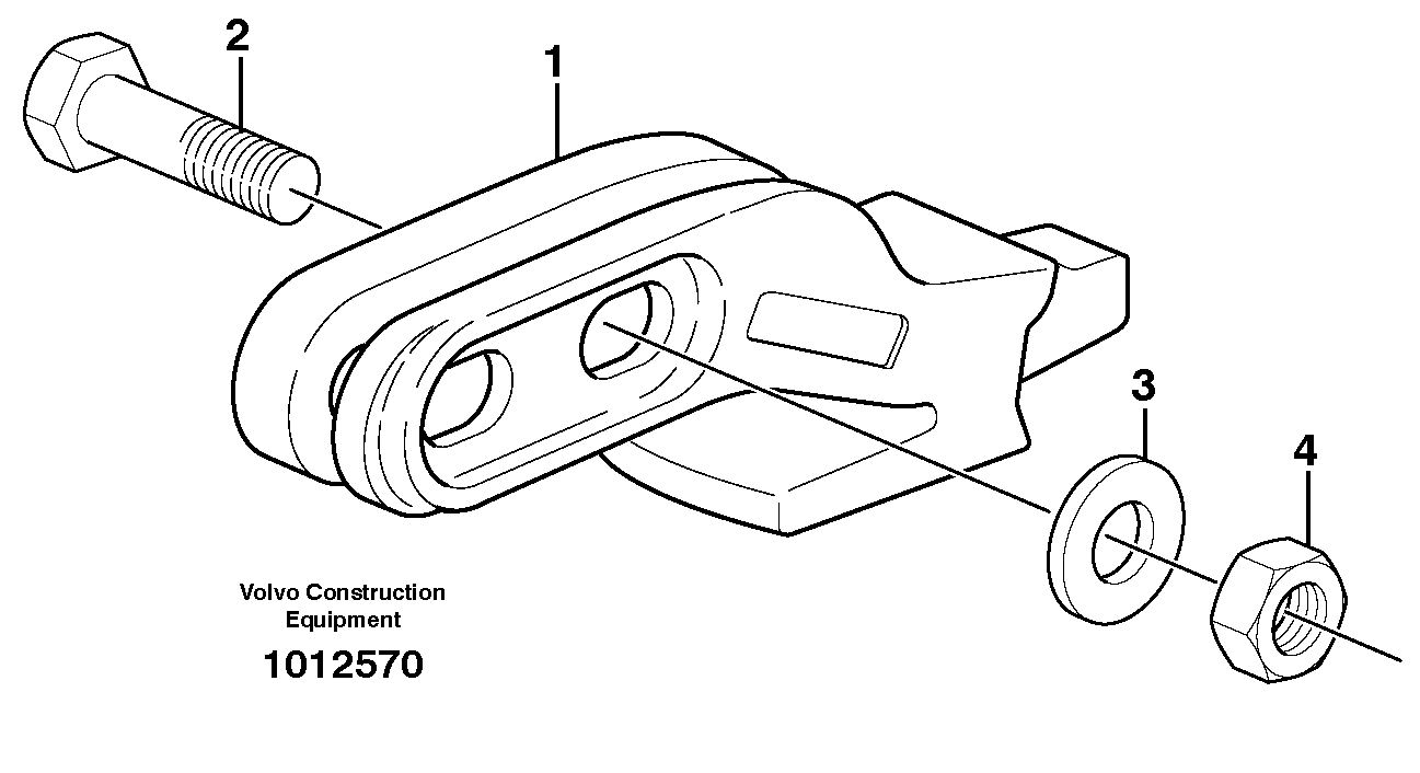 Adapter kit L150E/L180E/L220E — volvo parts diagram