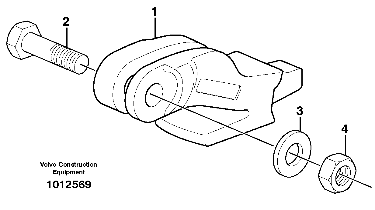Adapter kit L90E/L110E/L120E — volvo parts diagram