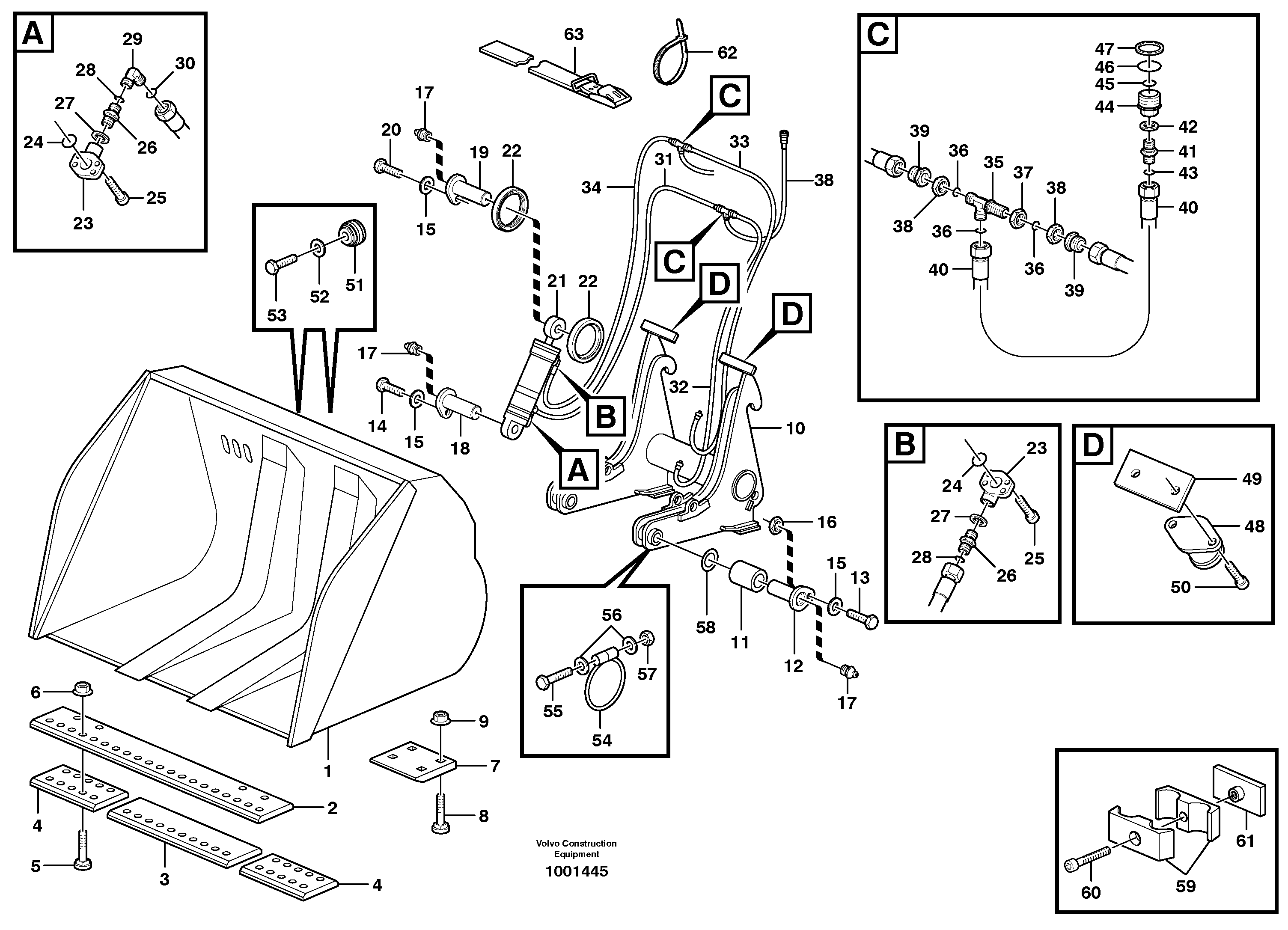 High-tipping bucket L60E — volvo parts diagram