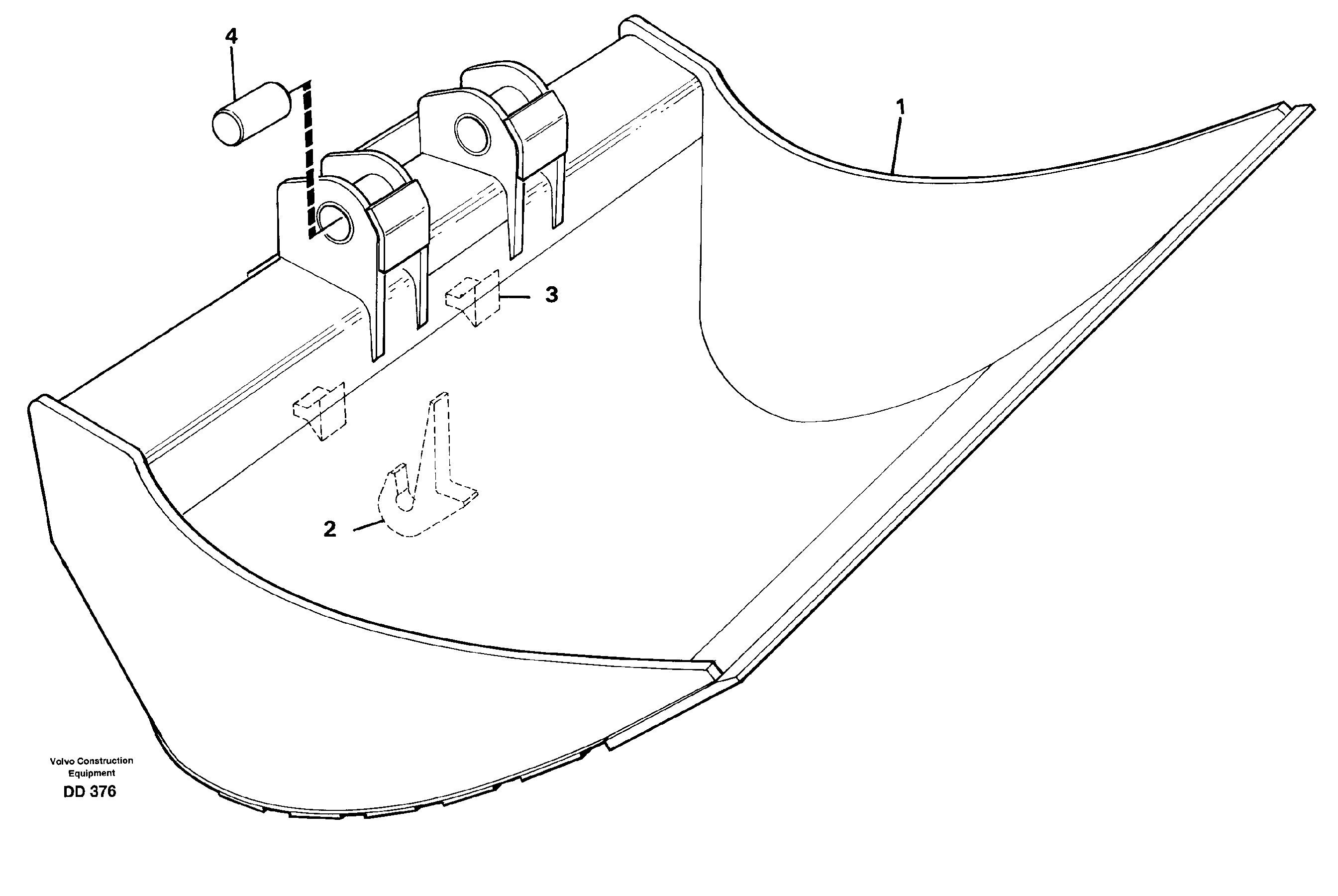 Fixed slope buckets 14247483, 14249108 — volvo parts diagram