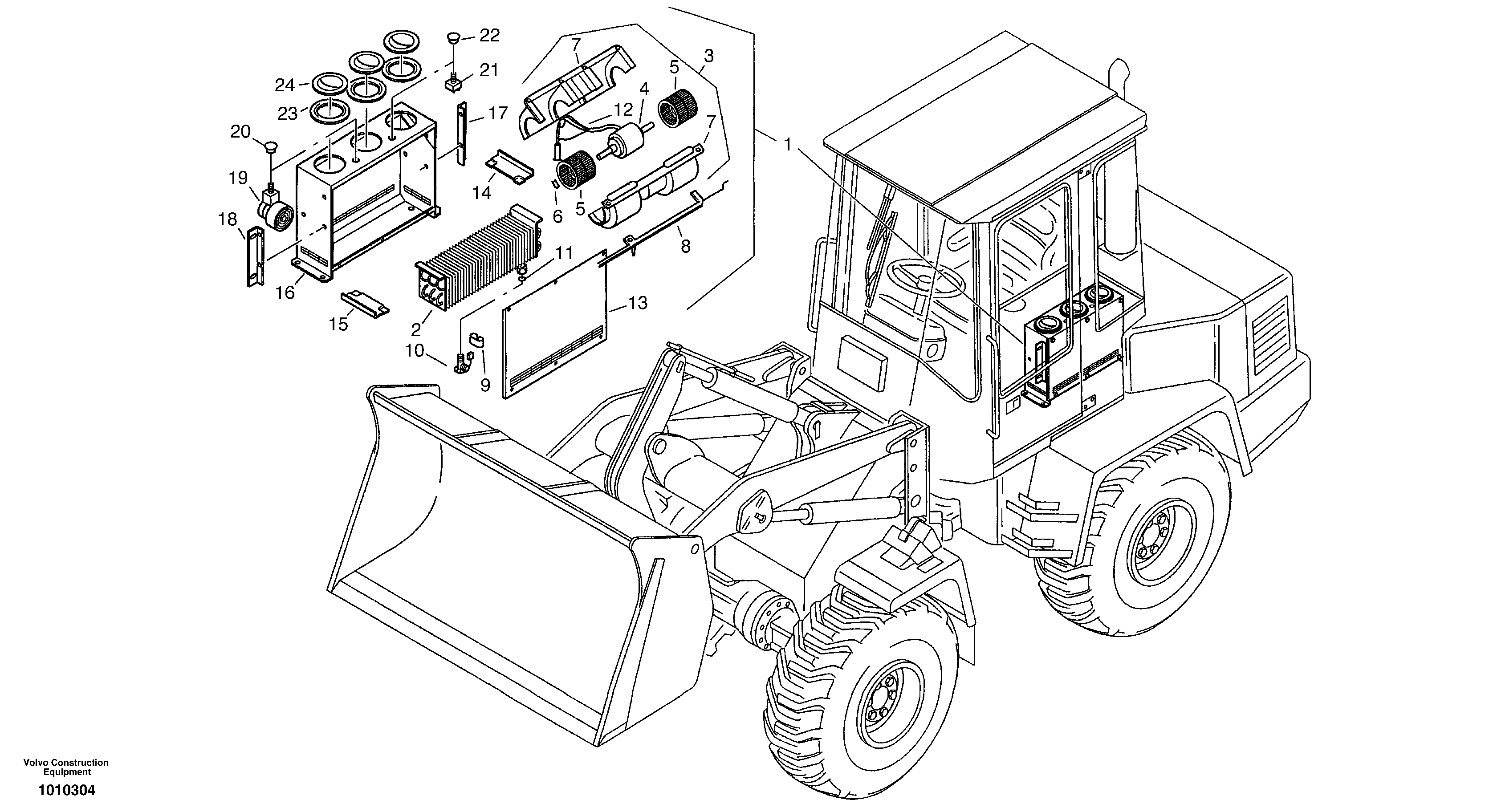 Evaporator - Aair conditioning (MCC) — volvo parts diagram