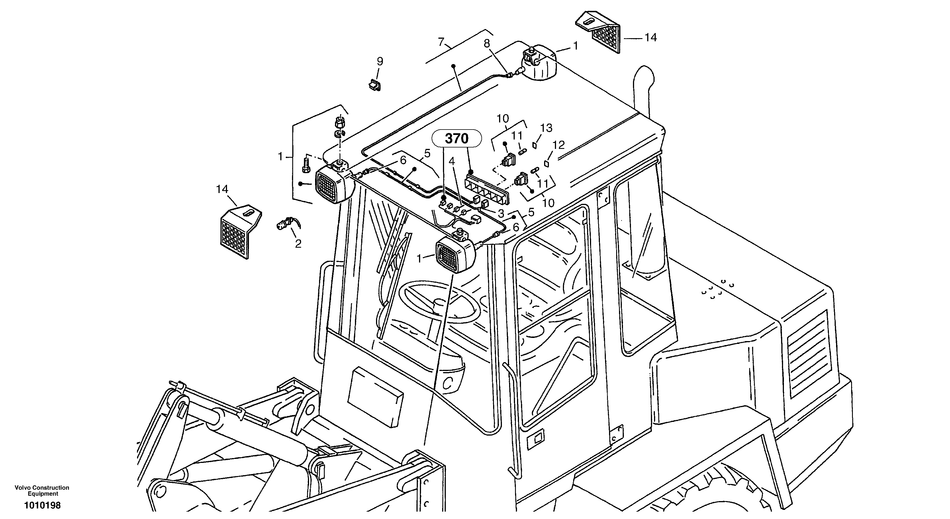 Work lights — volvo parts diagram