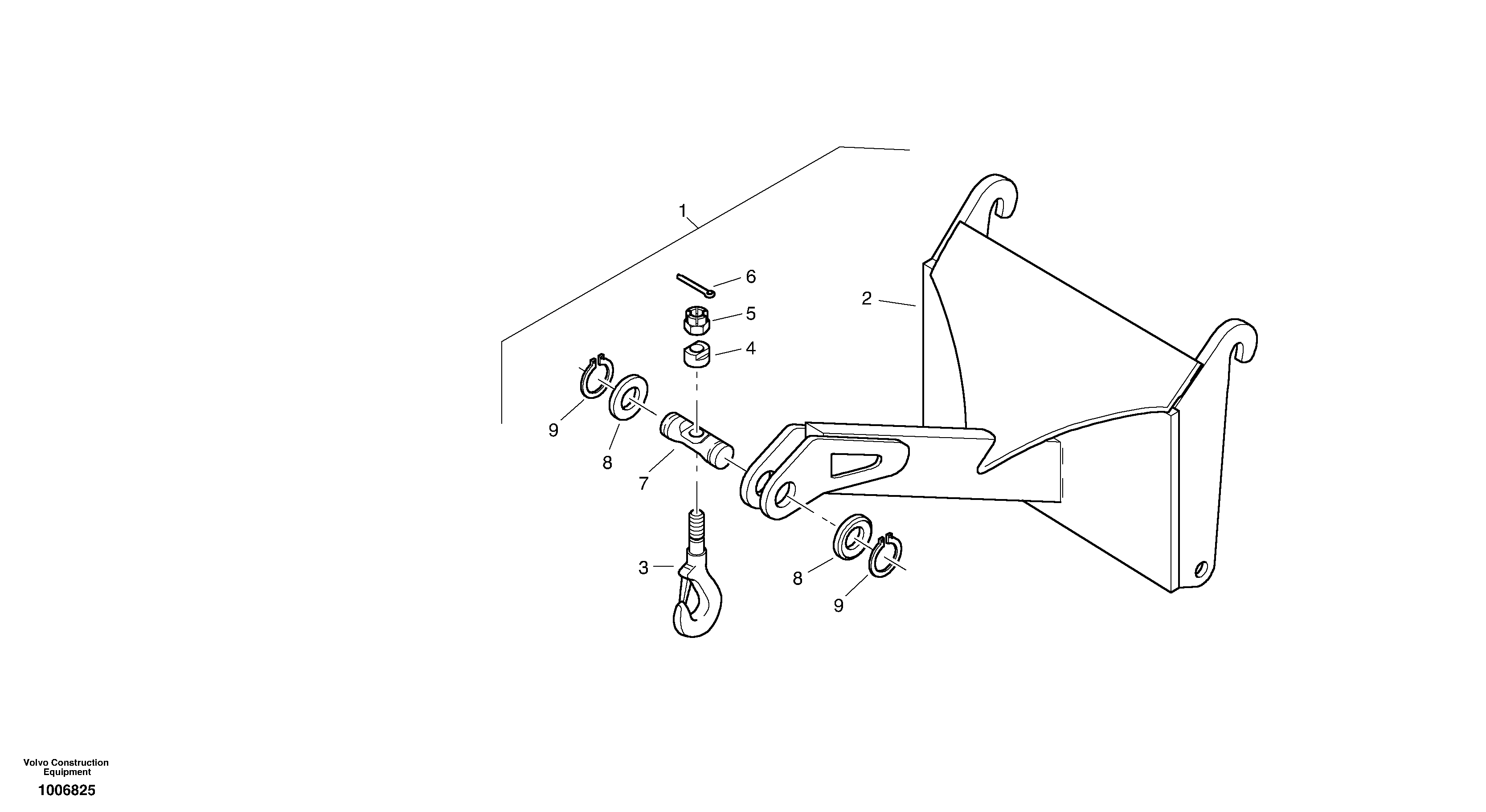 Load hook — volvo parts diagram