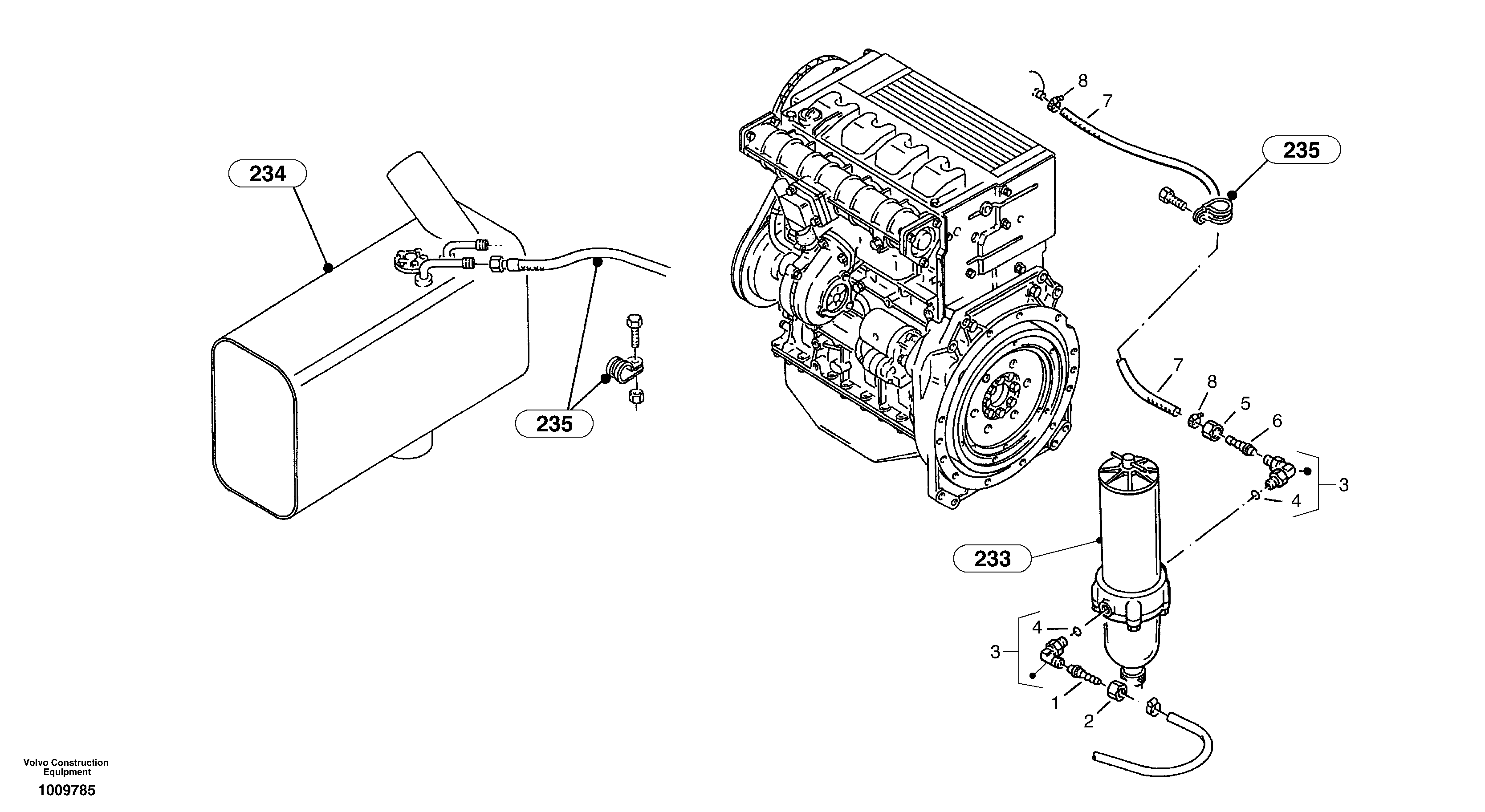 Fuel pipes — volvo parts diagram
