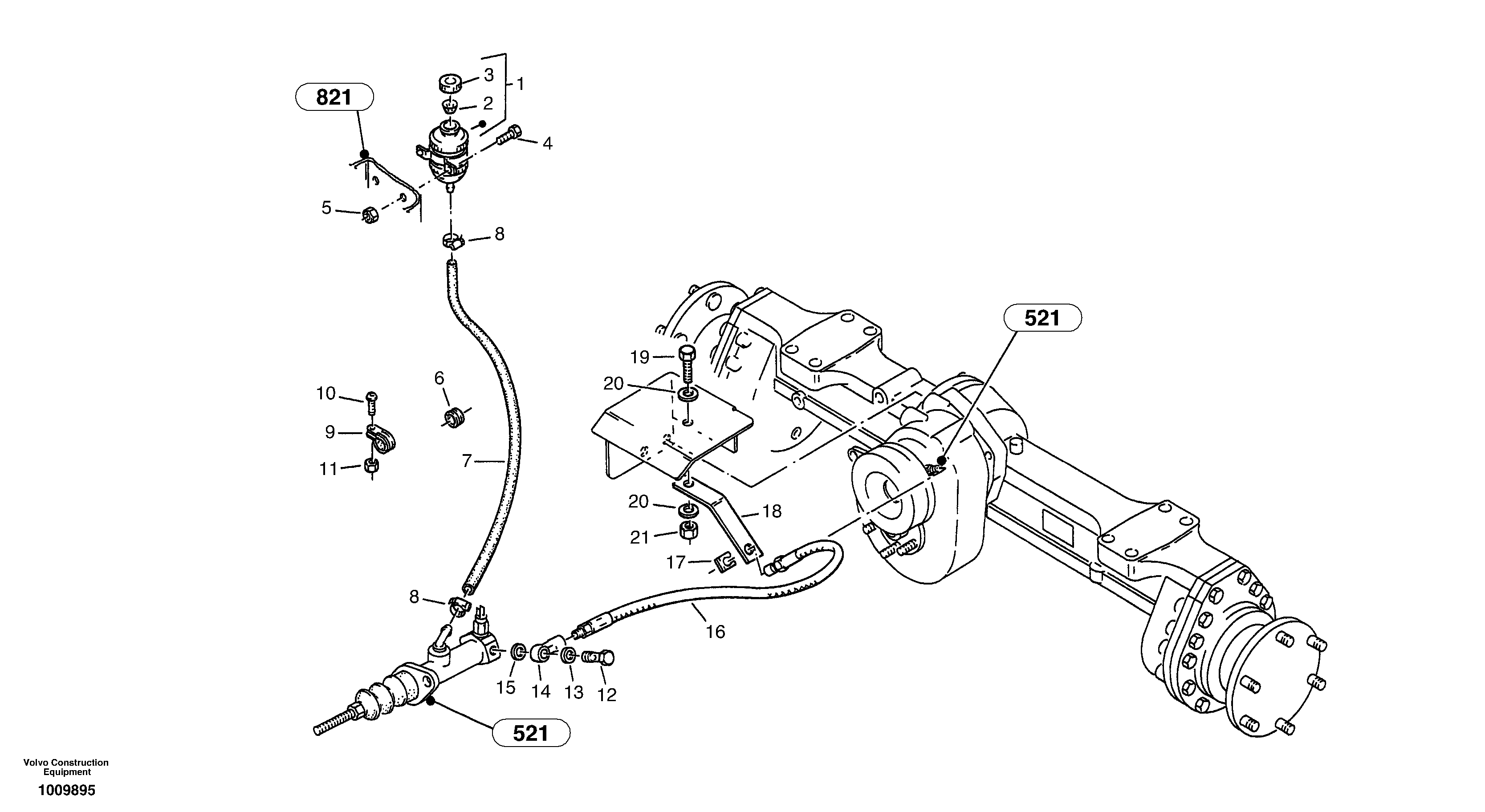 Brake lines — volvo parts diagram