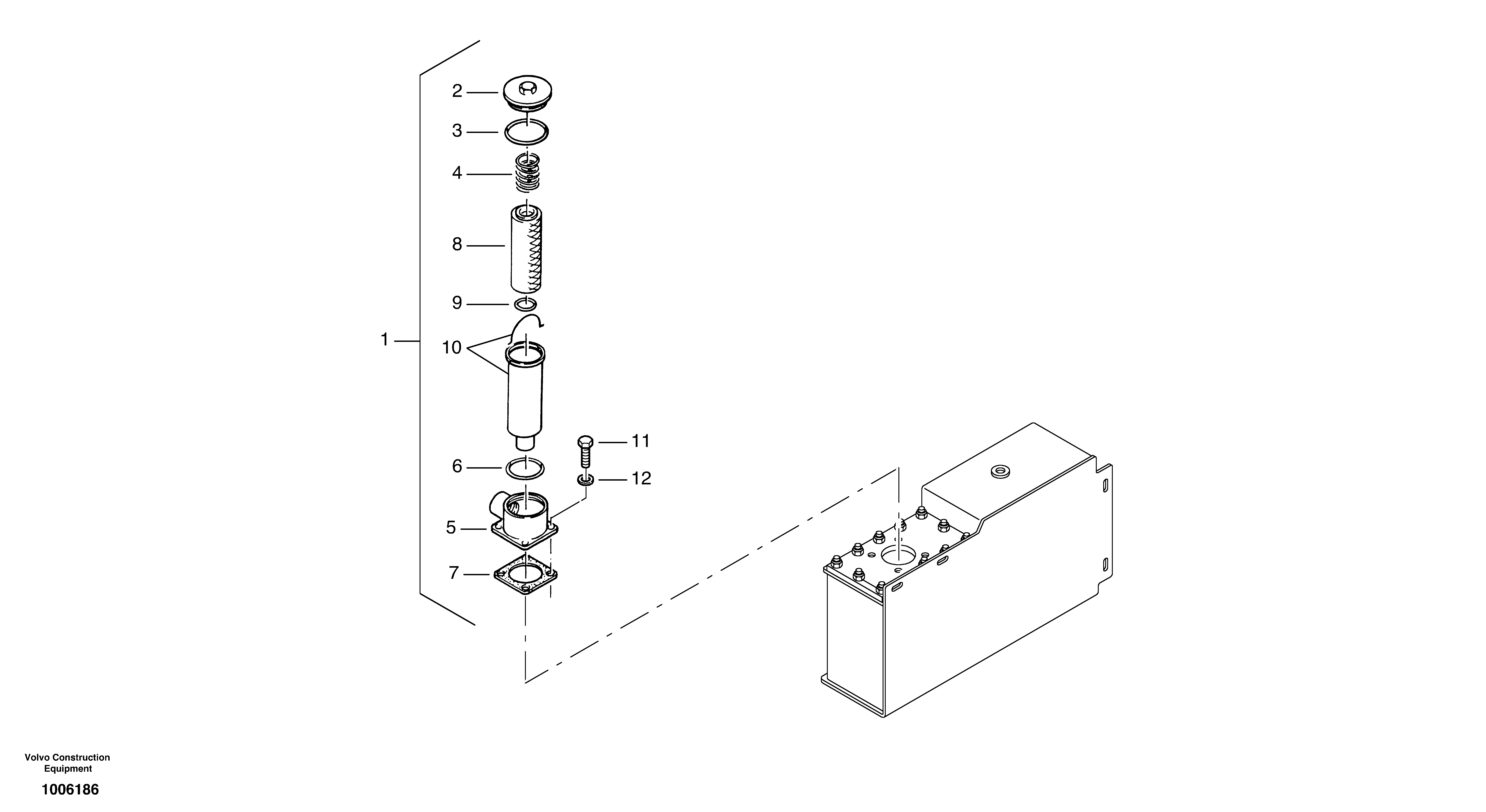 Suction recoil filter — volvo parts diagram