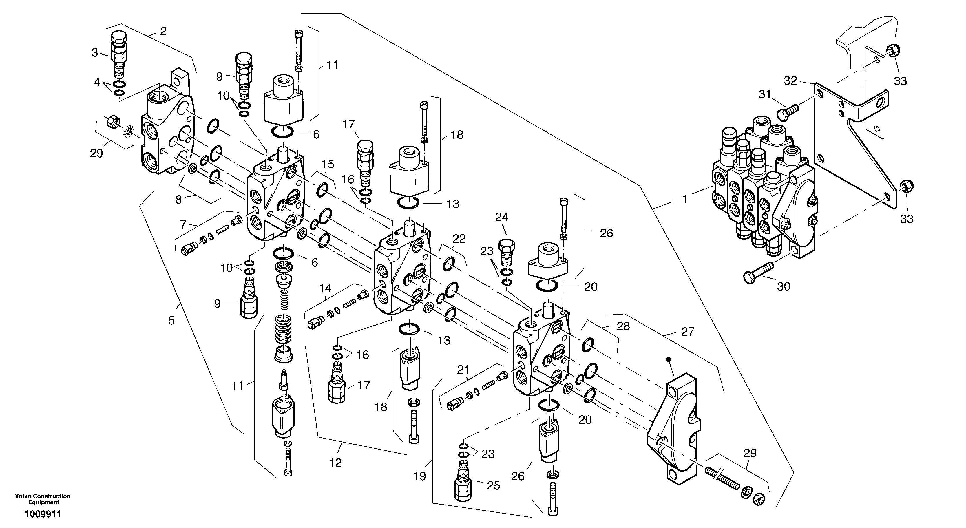 Control valve — volvo parts diagram
