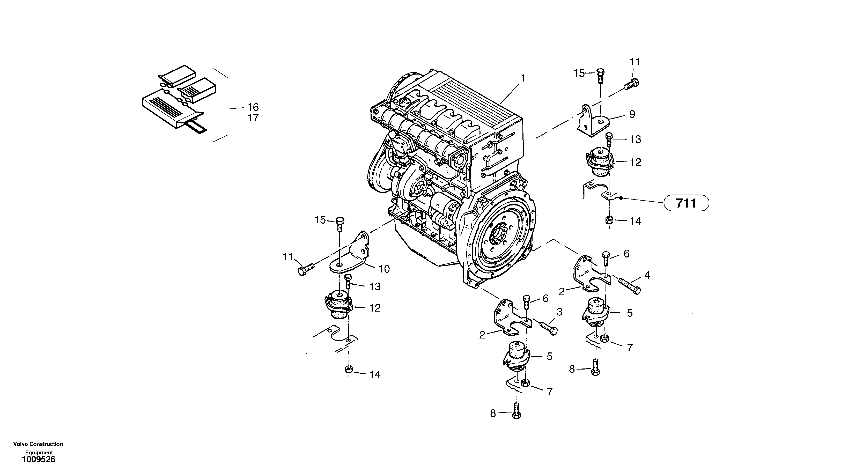 Engine assy — volvo parts diagram