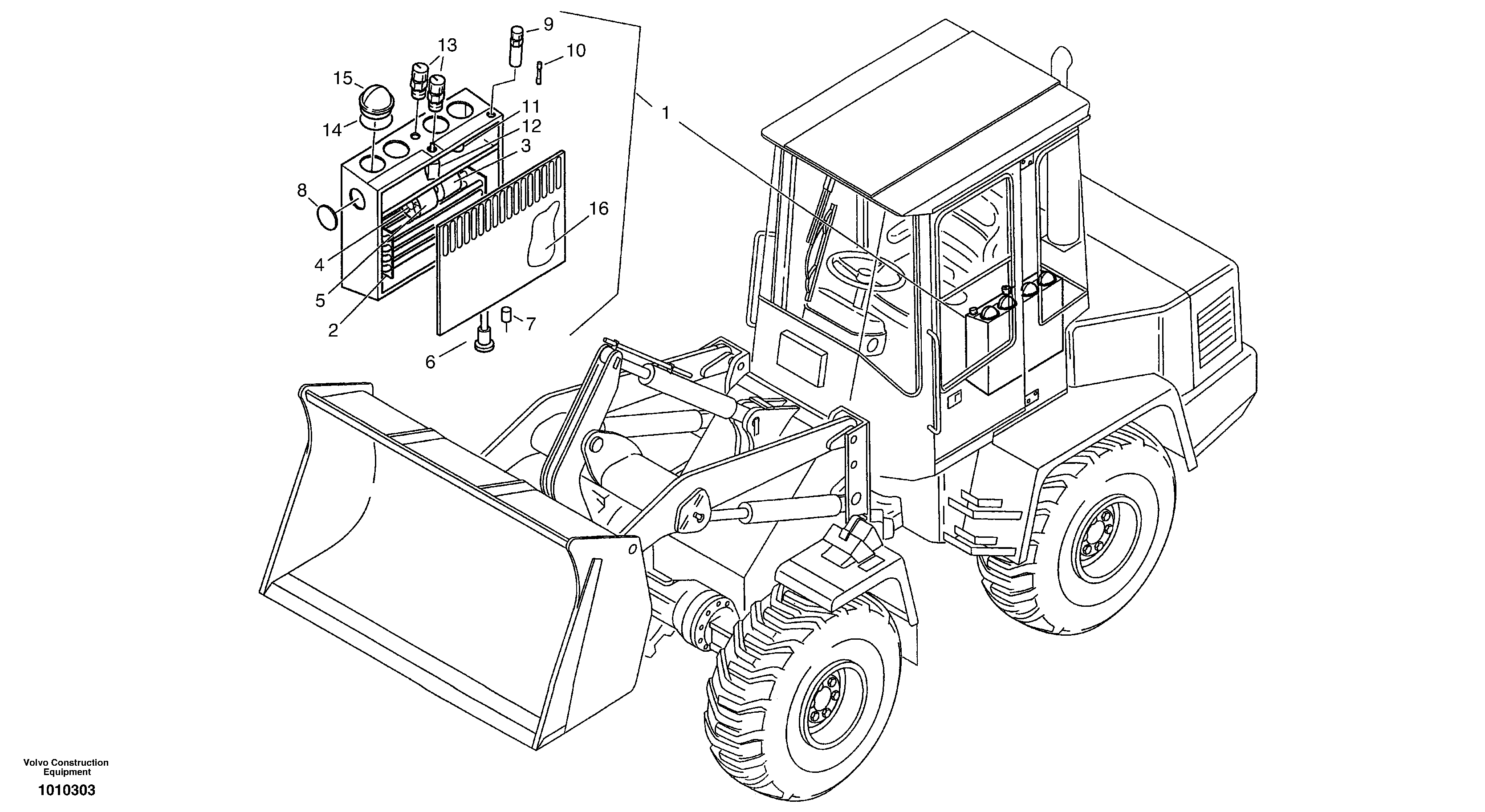 Evaporator - Air conditioning (Bonair) — volvo parts diagram