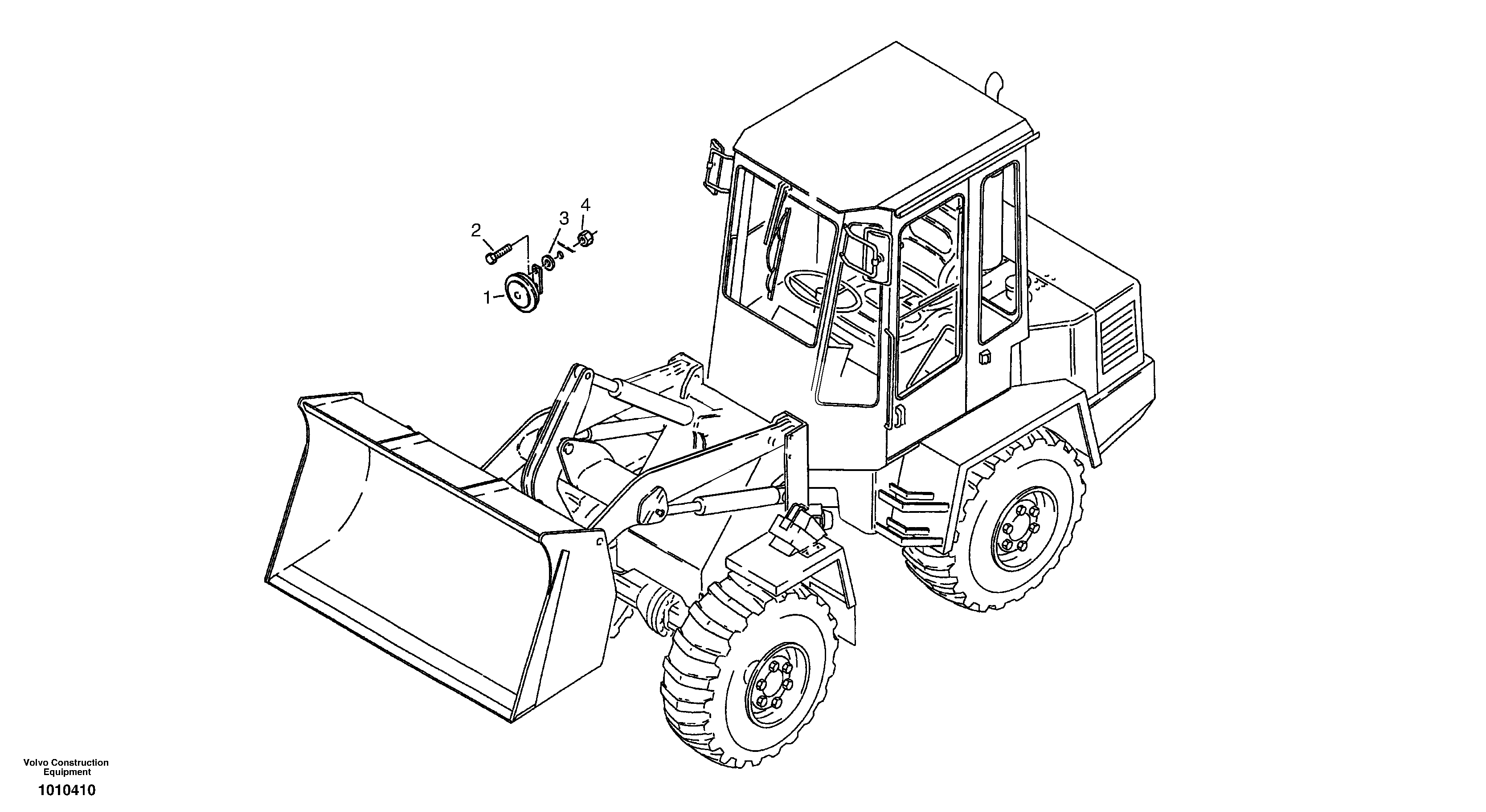 Signal horn — volvo parts diagram