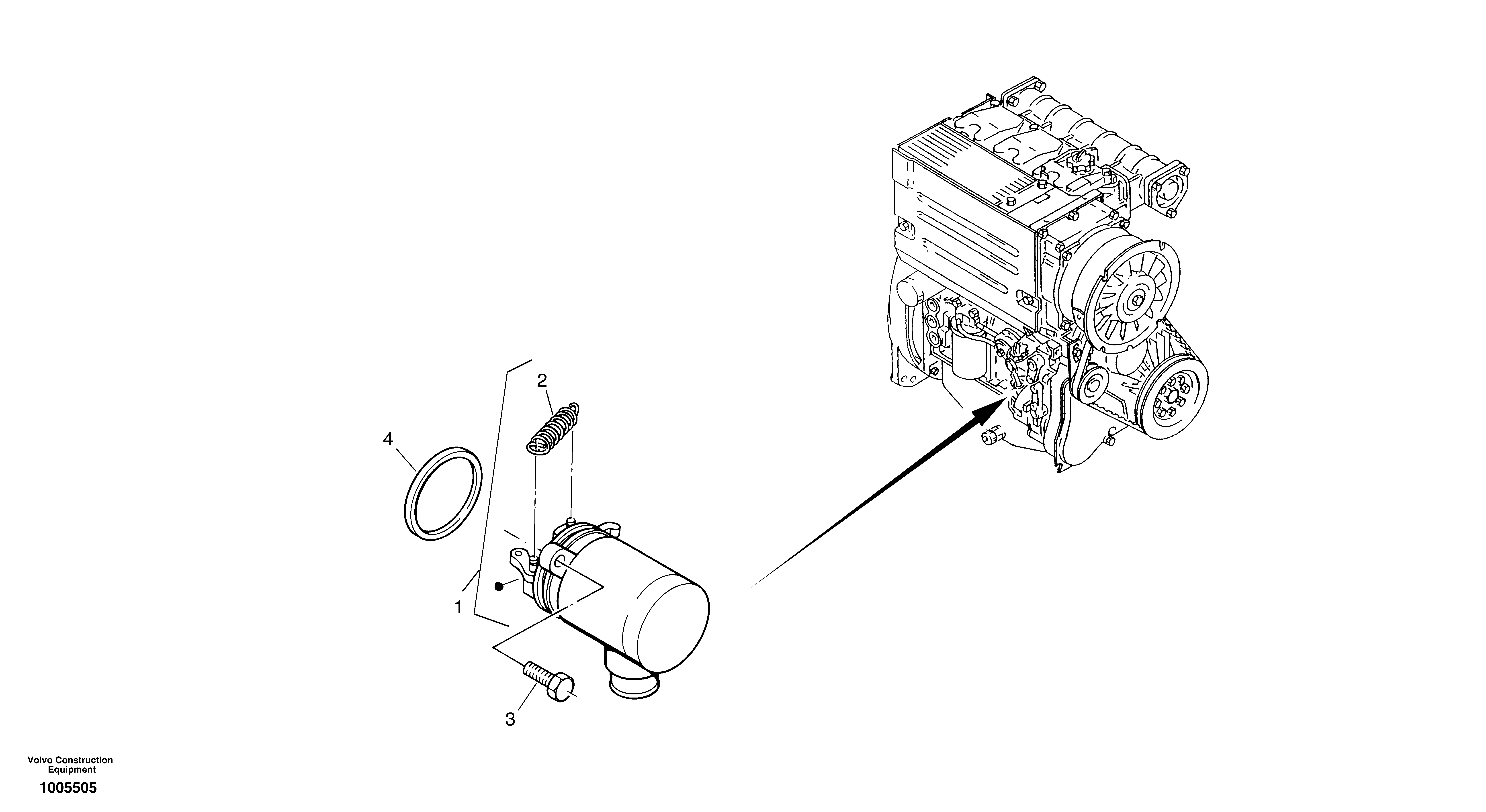 Engine stop device — volvo parts diagram
