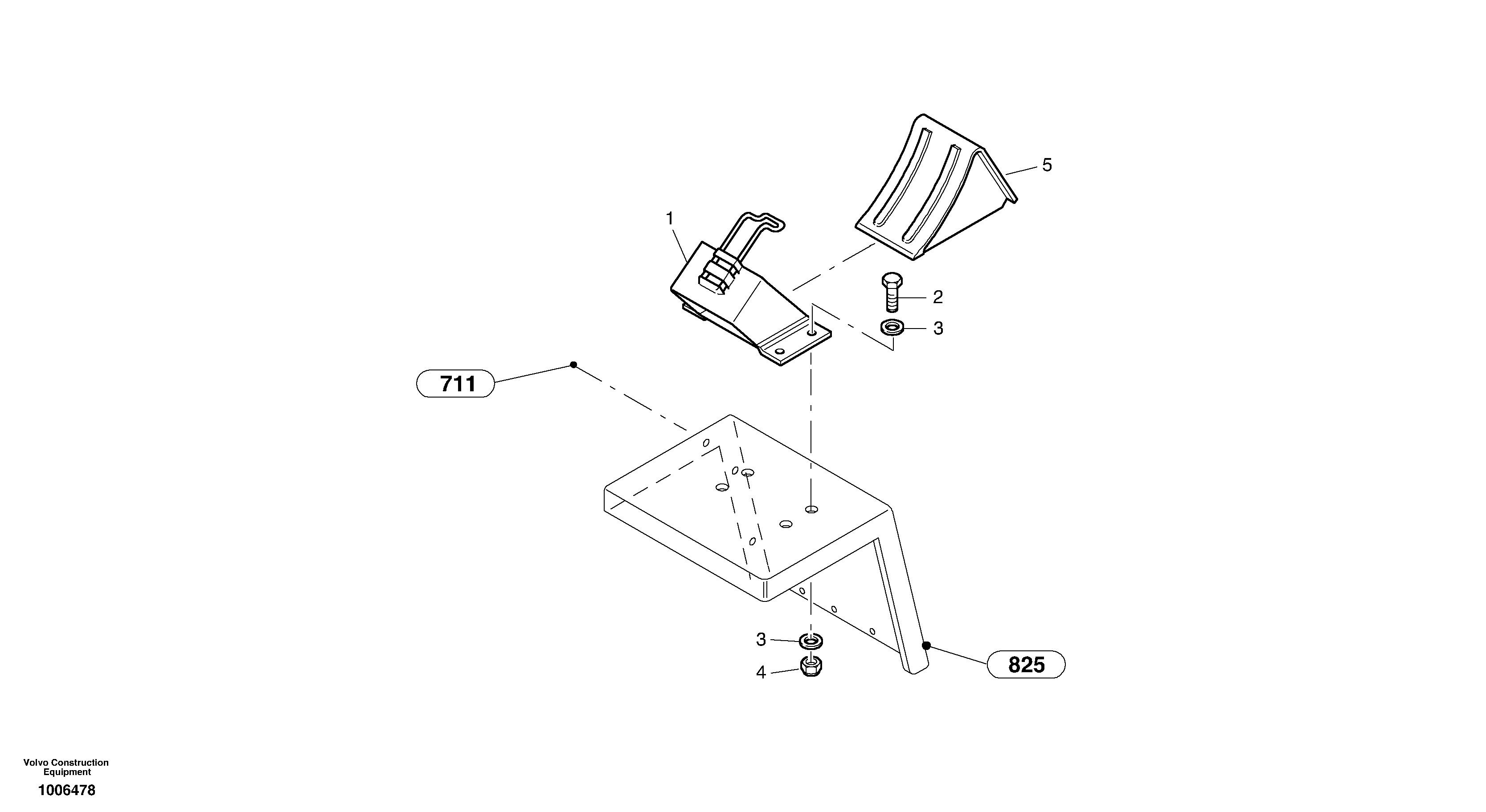 Stop block for wheel — volvo parts diagram