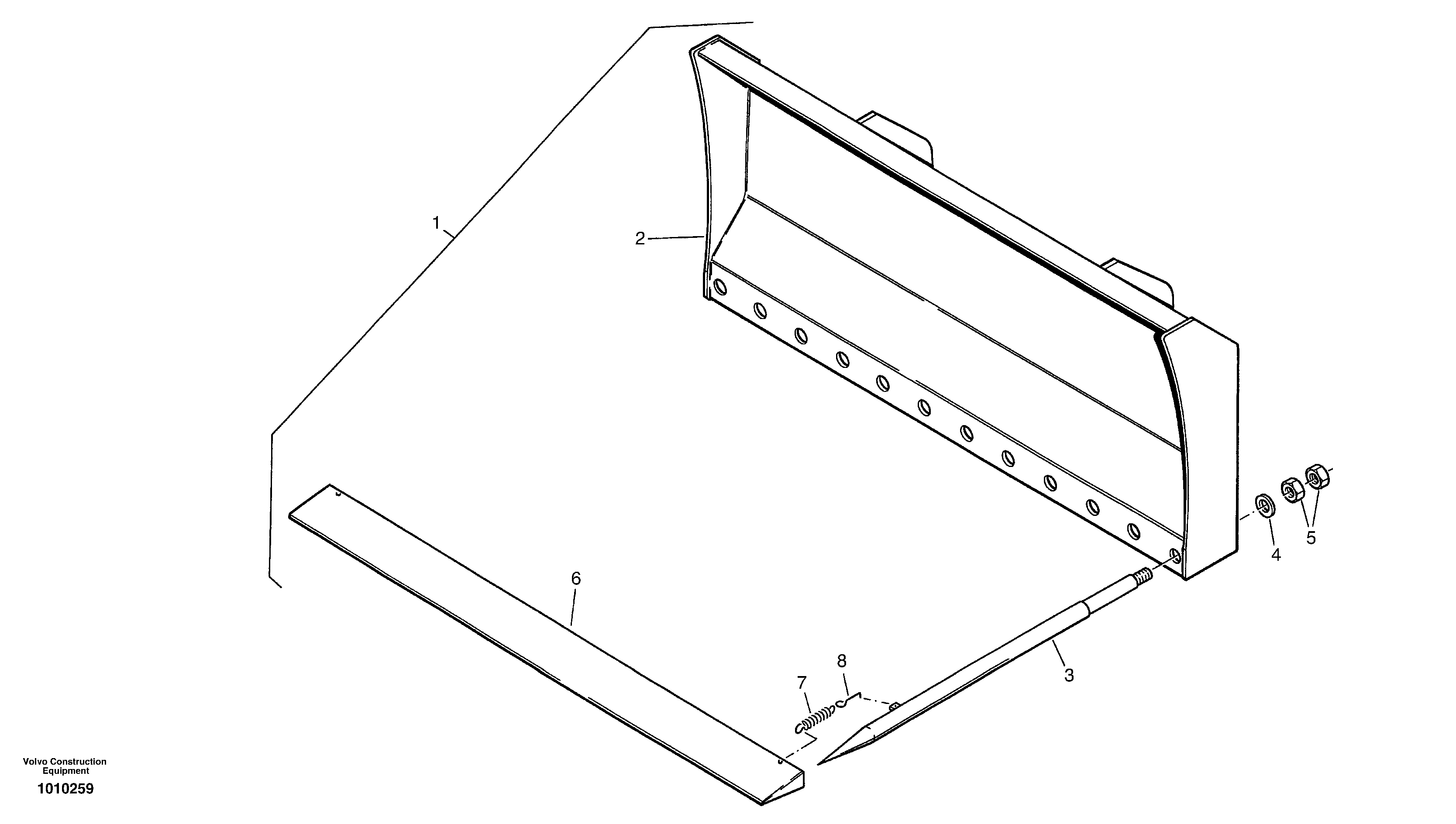 Hay fork - Dirty fork — volvo parts diagram