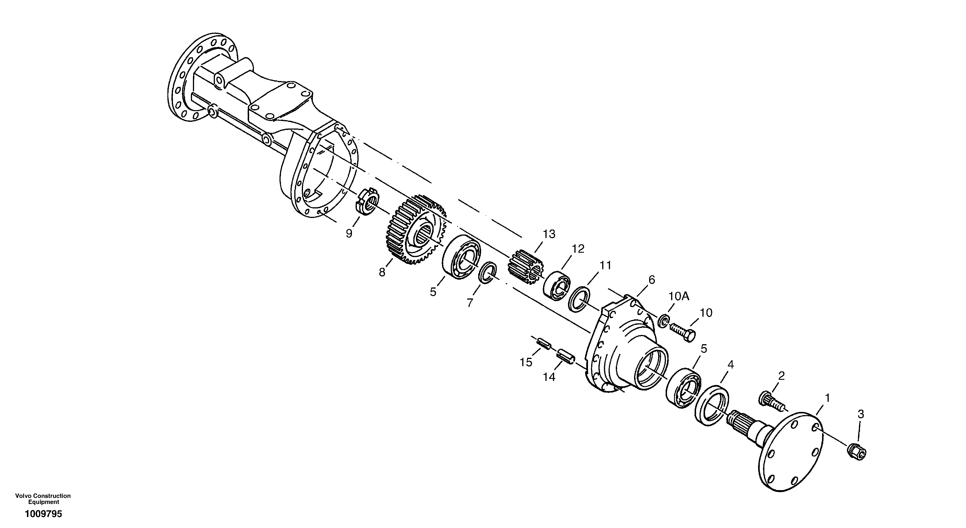 Final drive - Portal-rear axle — volvo parts diagram