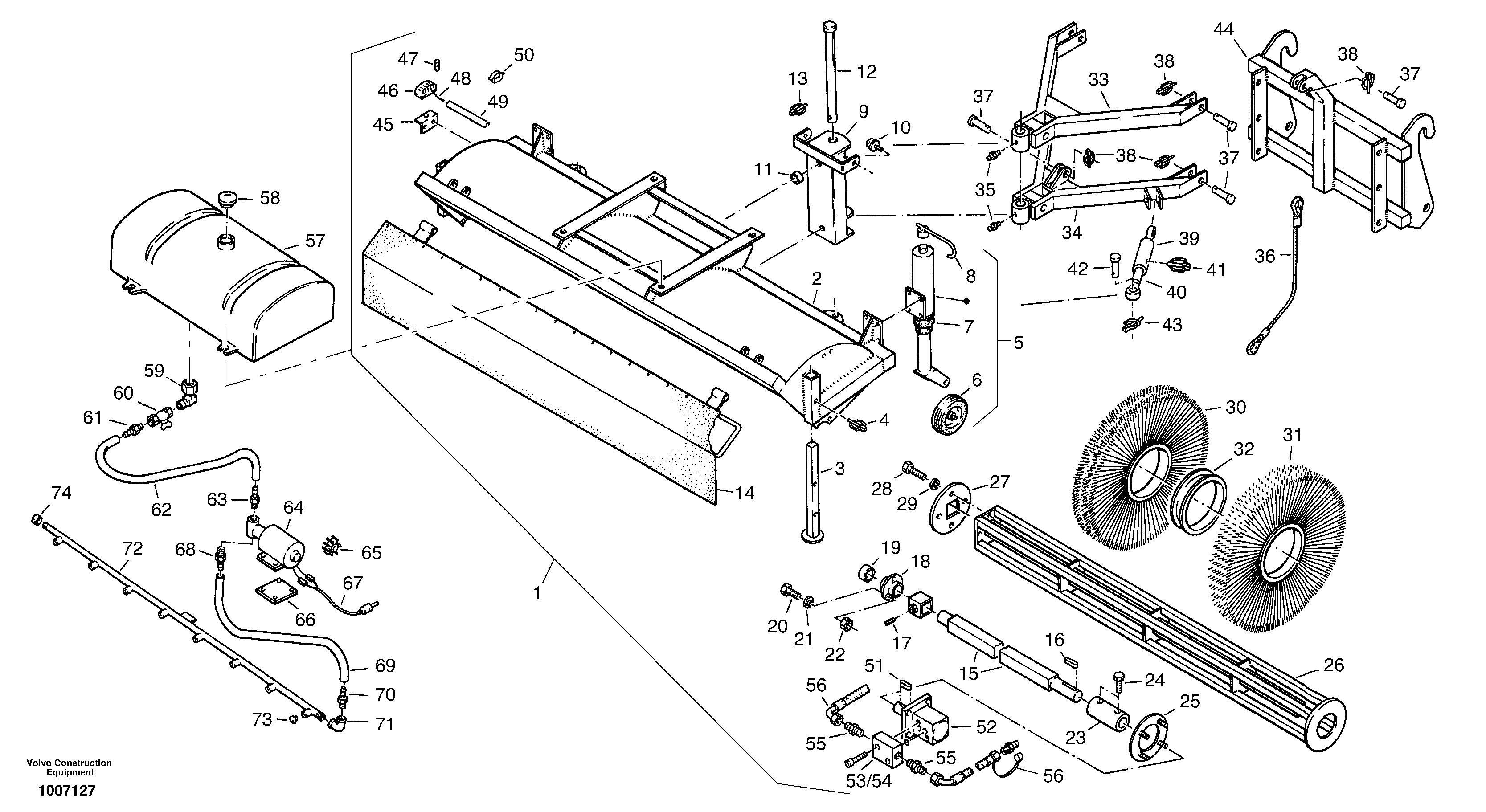 Sweeper (FKM 220 L) — volvo parts diagram