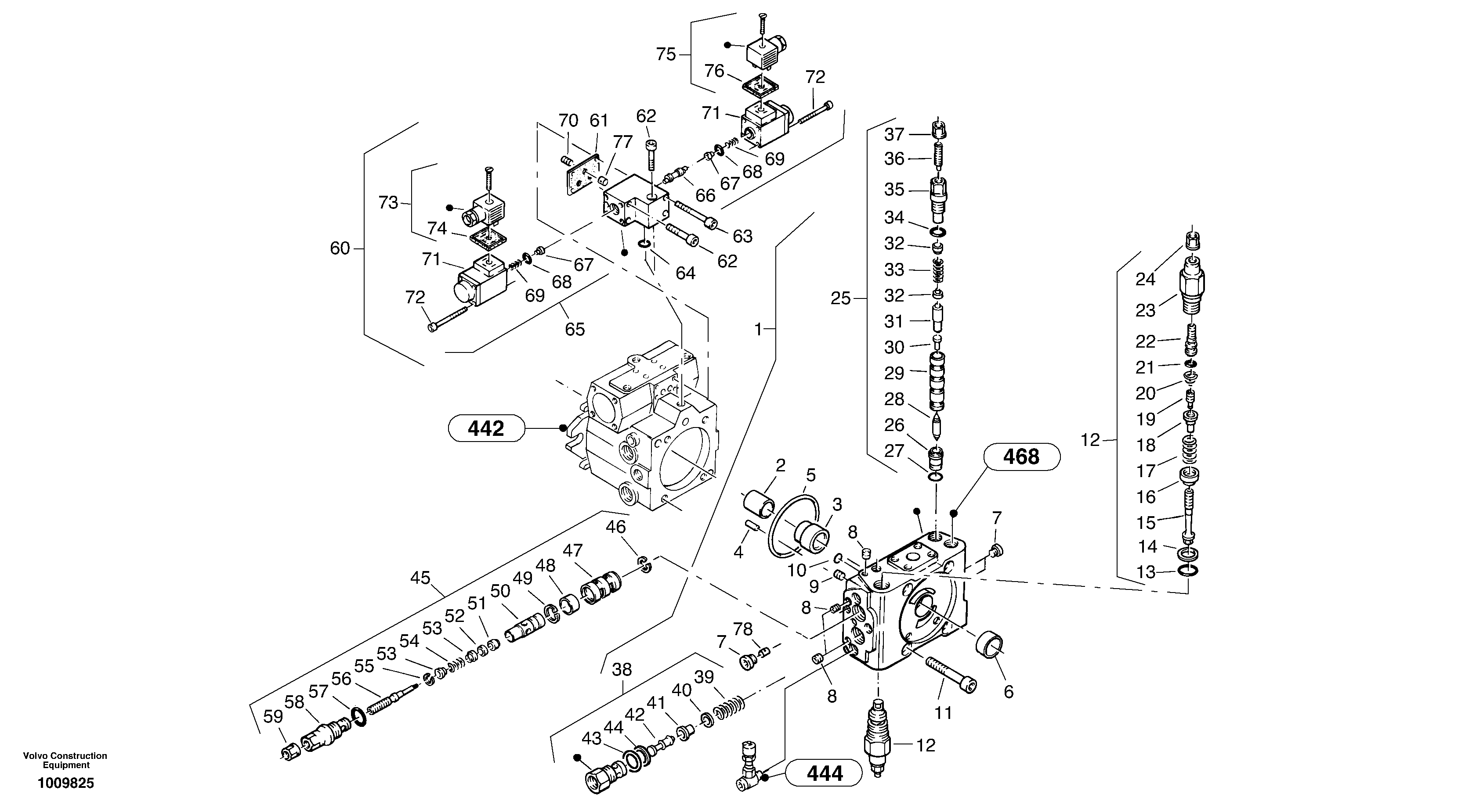 Valves - Variable displacement pump — volvo parts diagram