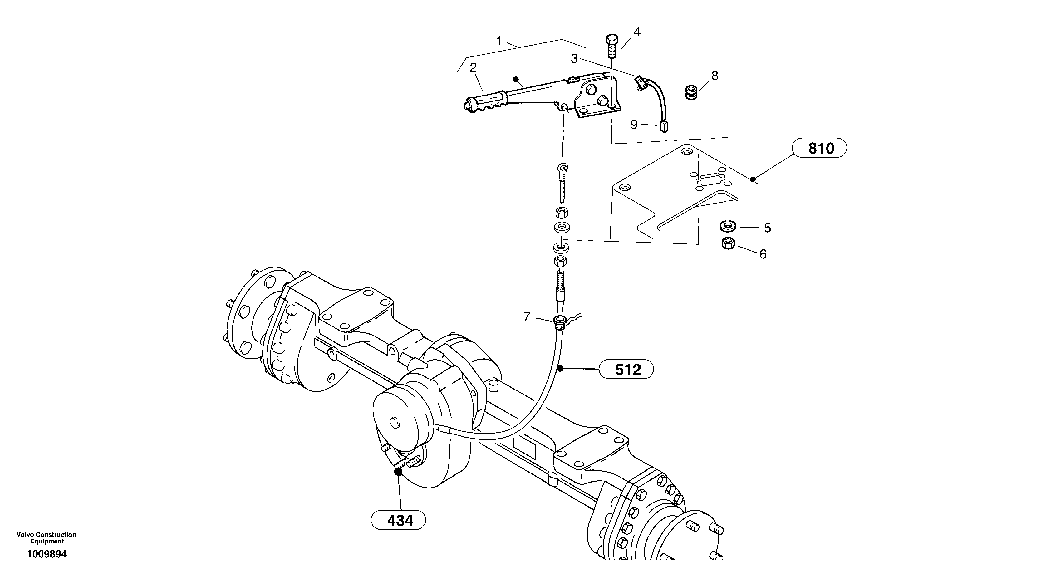 Hand brake — volvo parts diagram