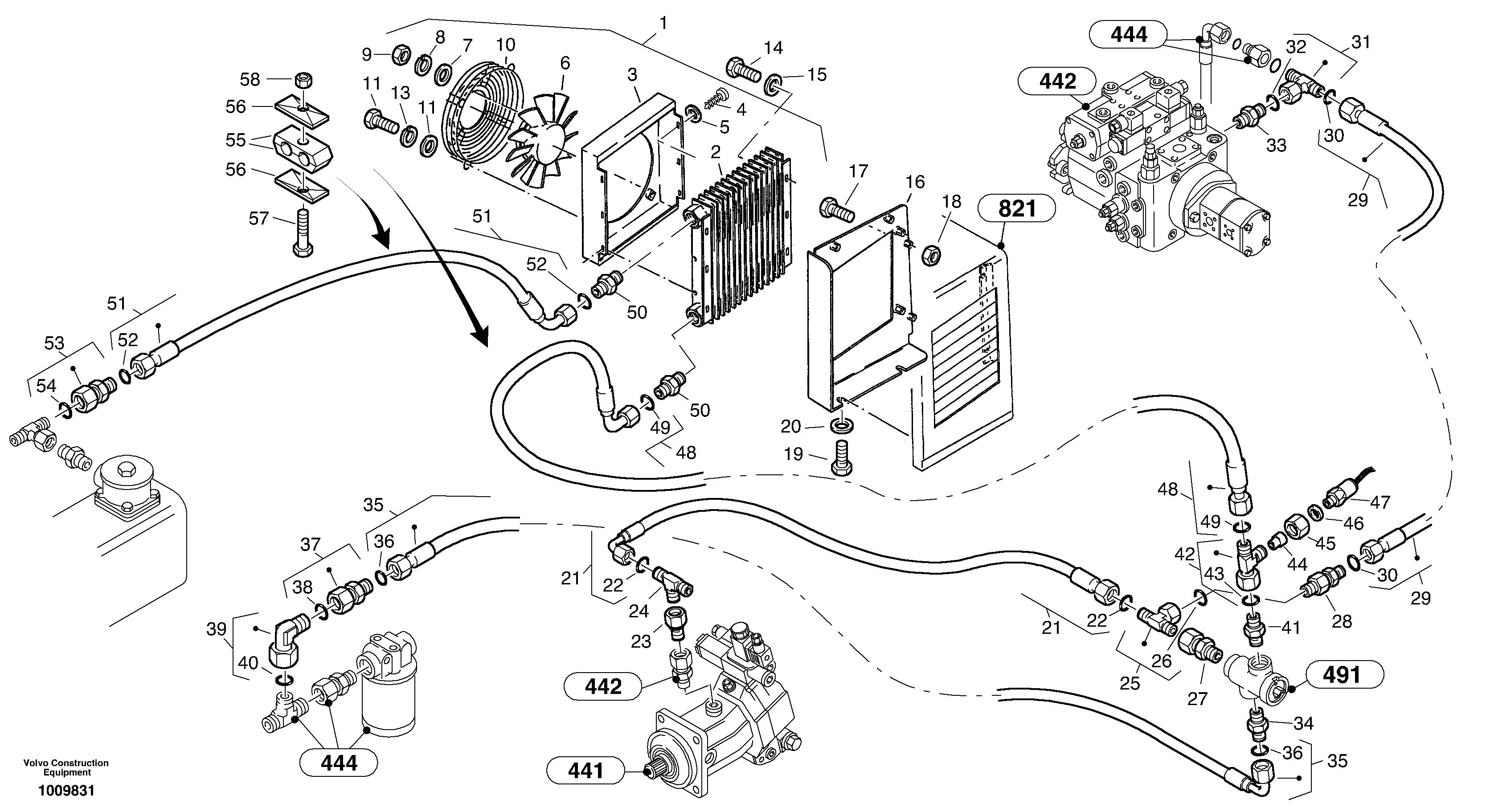 Radiateur - Installation — volvo parts diagram