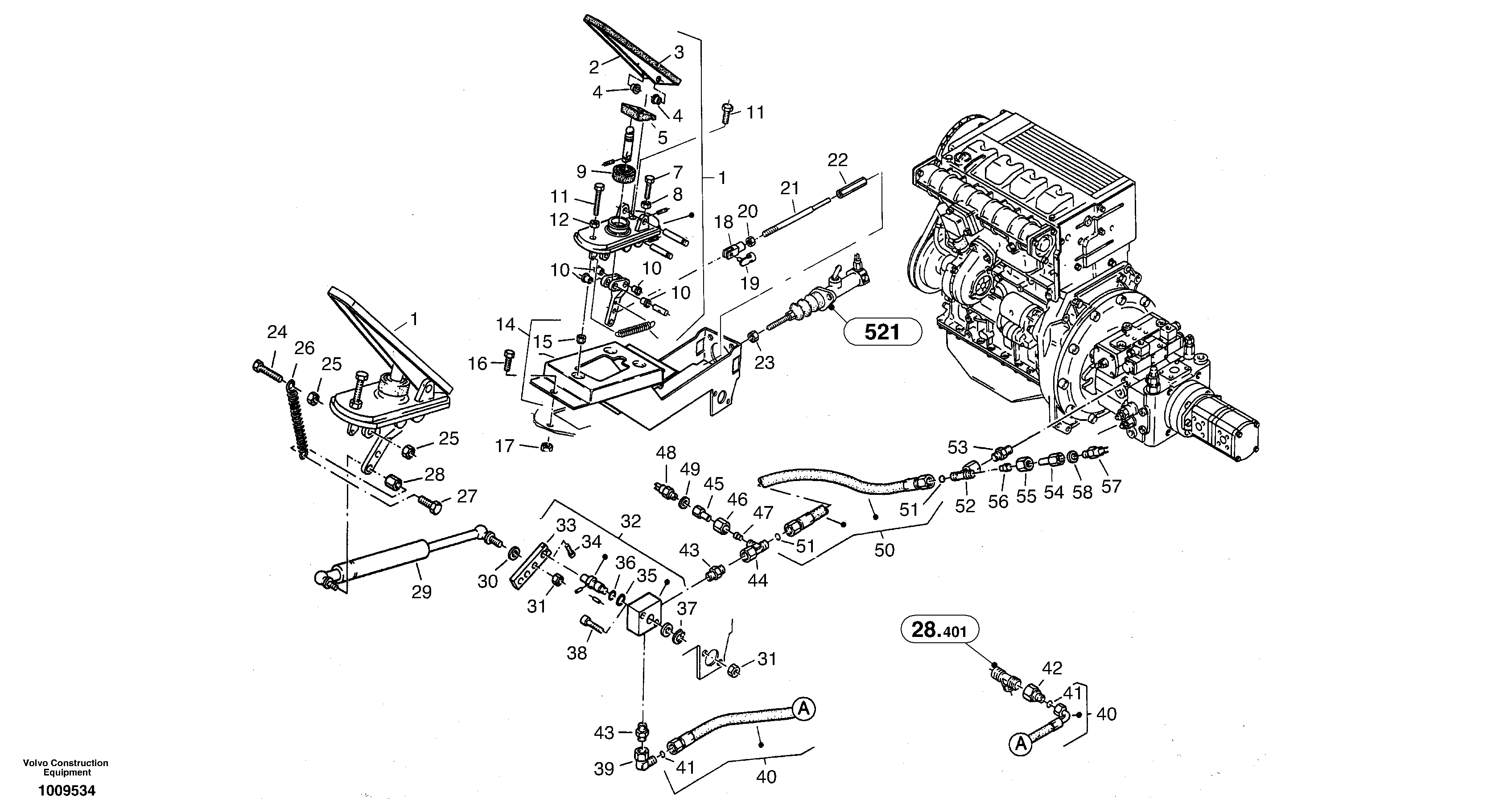 Inch control — volvo parts diagram
