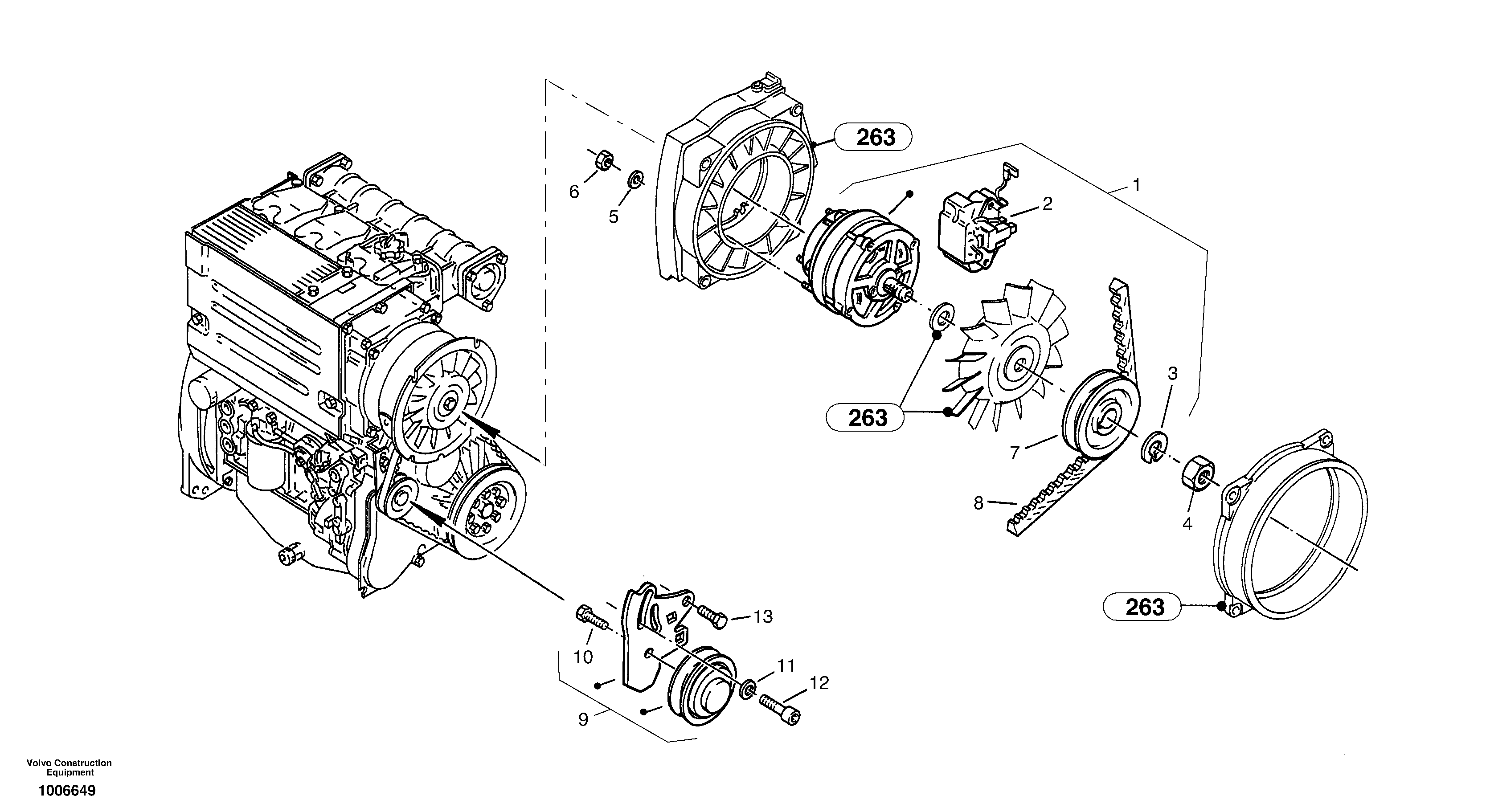 Alternator — volvo parts diagram