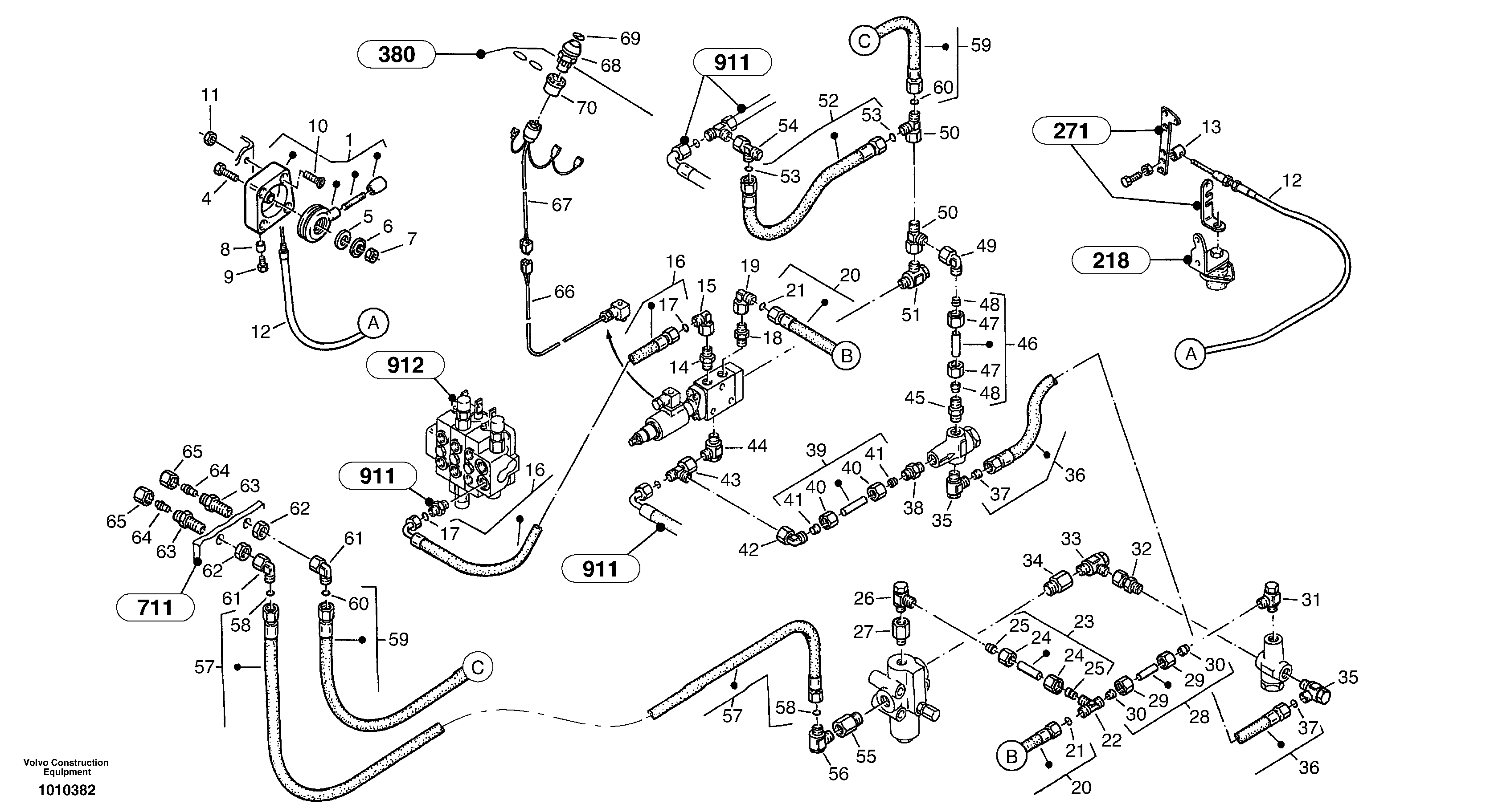 Optional hydraulic - Hydraulic hammer — volvo parts diagram
