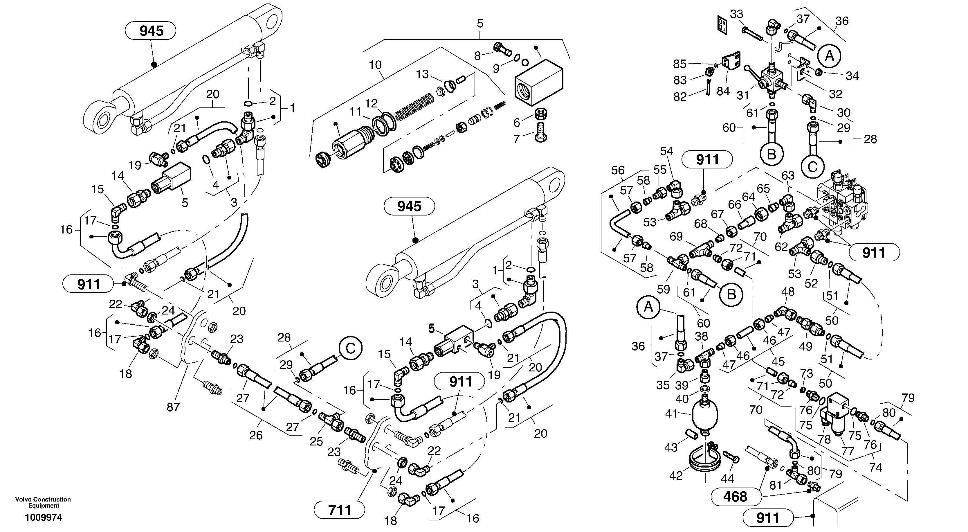 Line fracture safety - Lift — volvo parts diagram