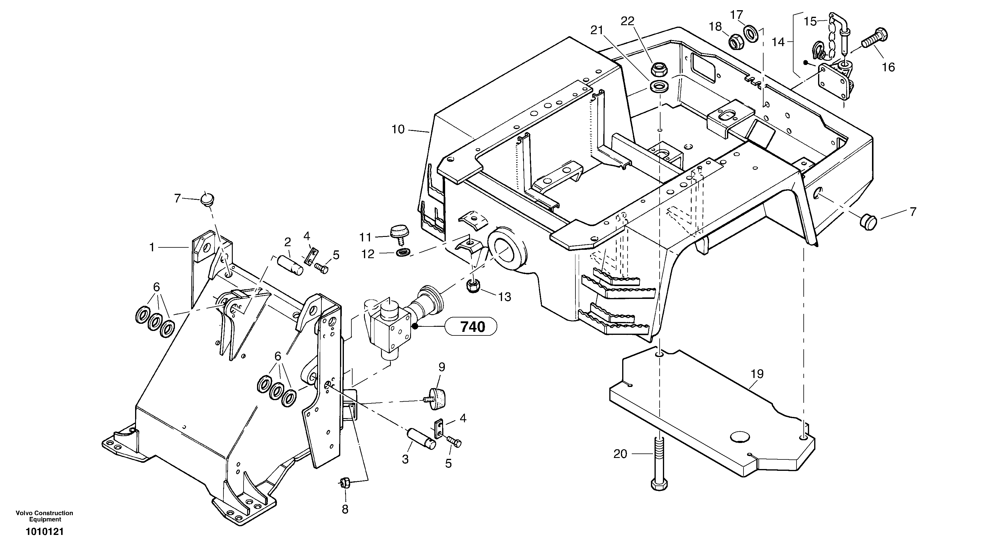 Frame — volvo parts diagram