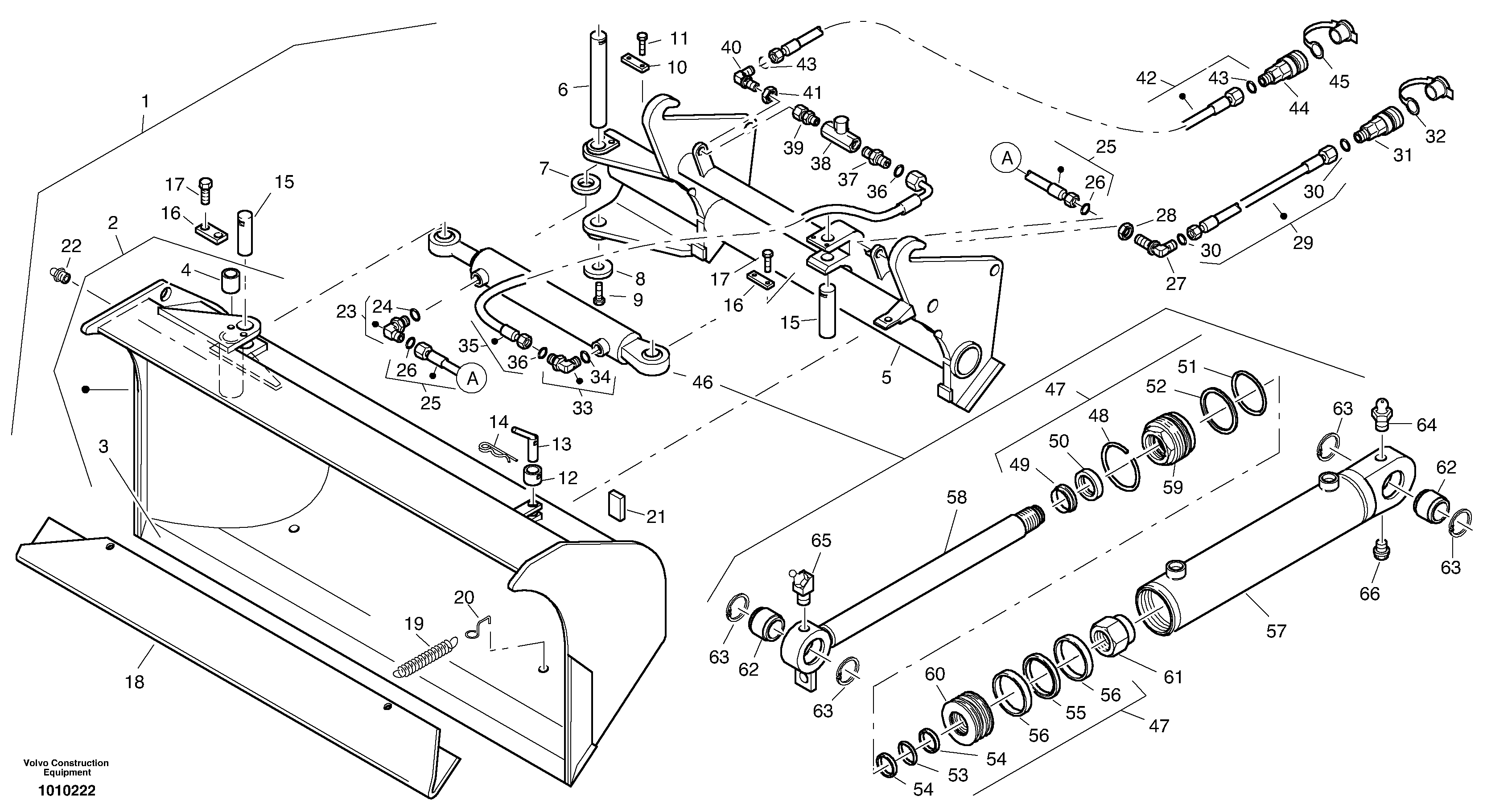 Side tip bucket — volvo parts diagram