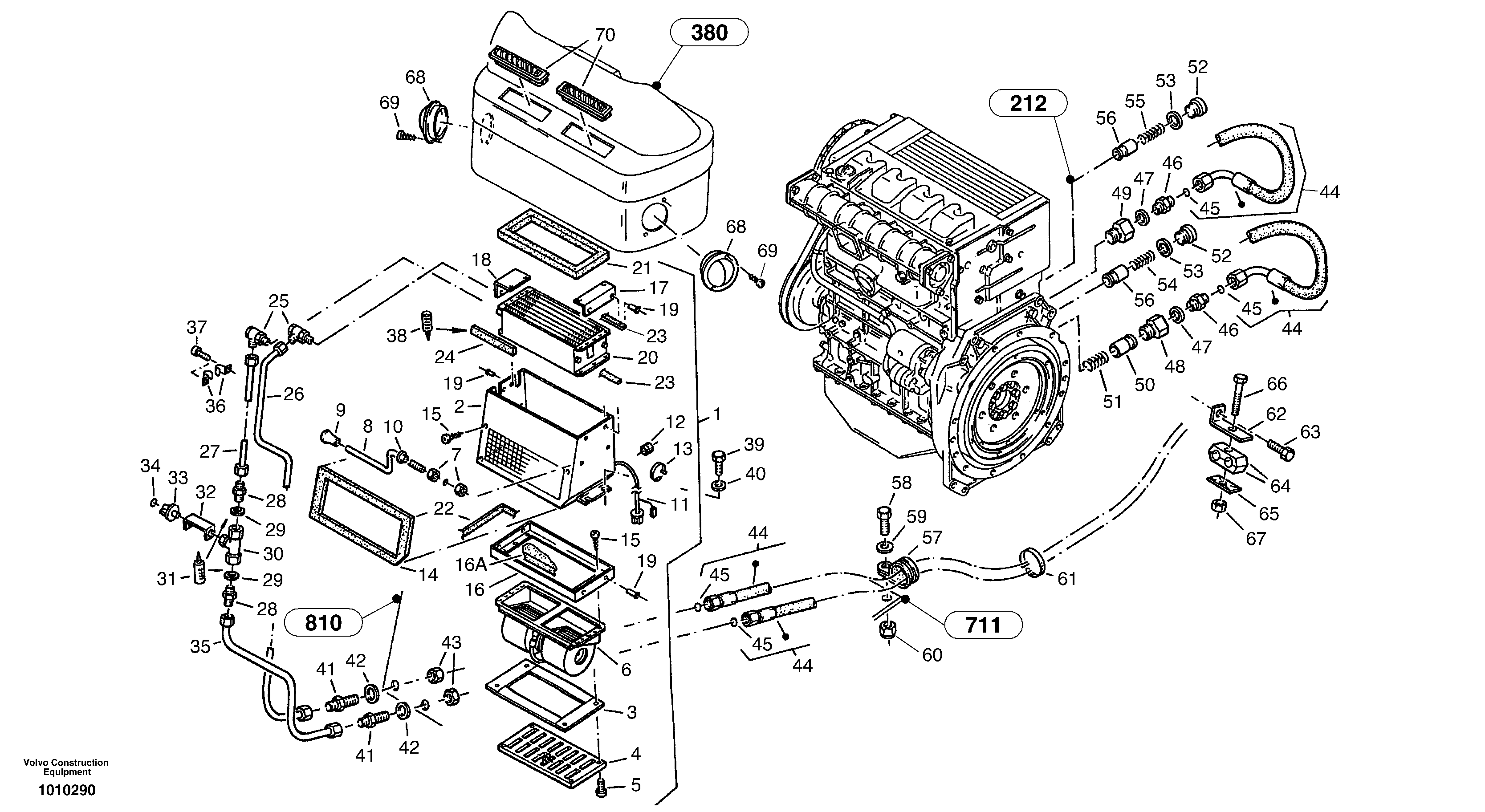 Heater — volvo parts diagram