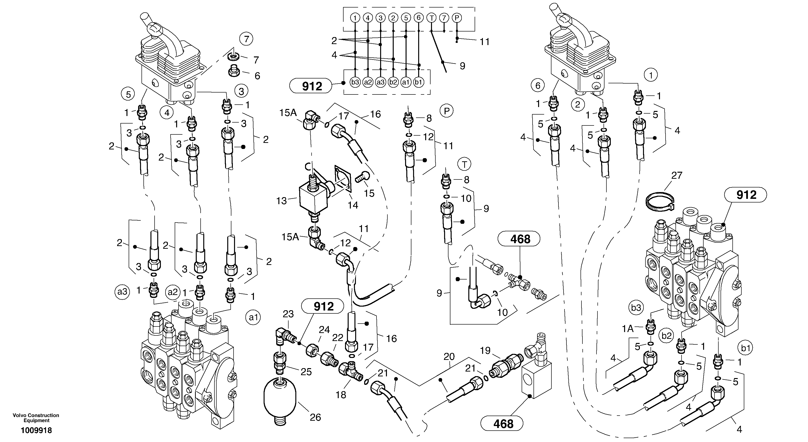 Lines - servo control — volvo parts diagram