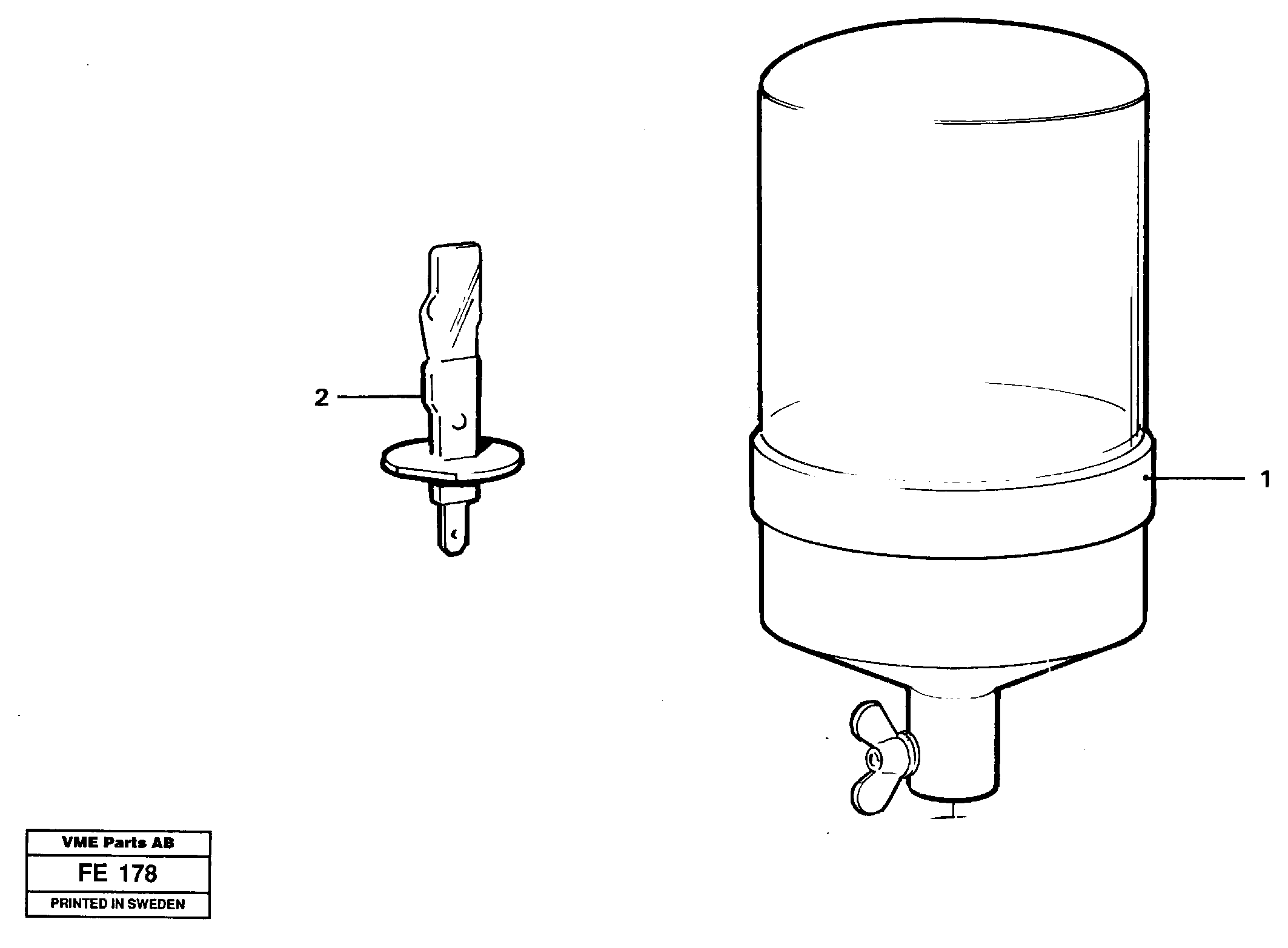 Rotating beacon  14246276, 11999125 — volvo parts diagram