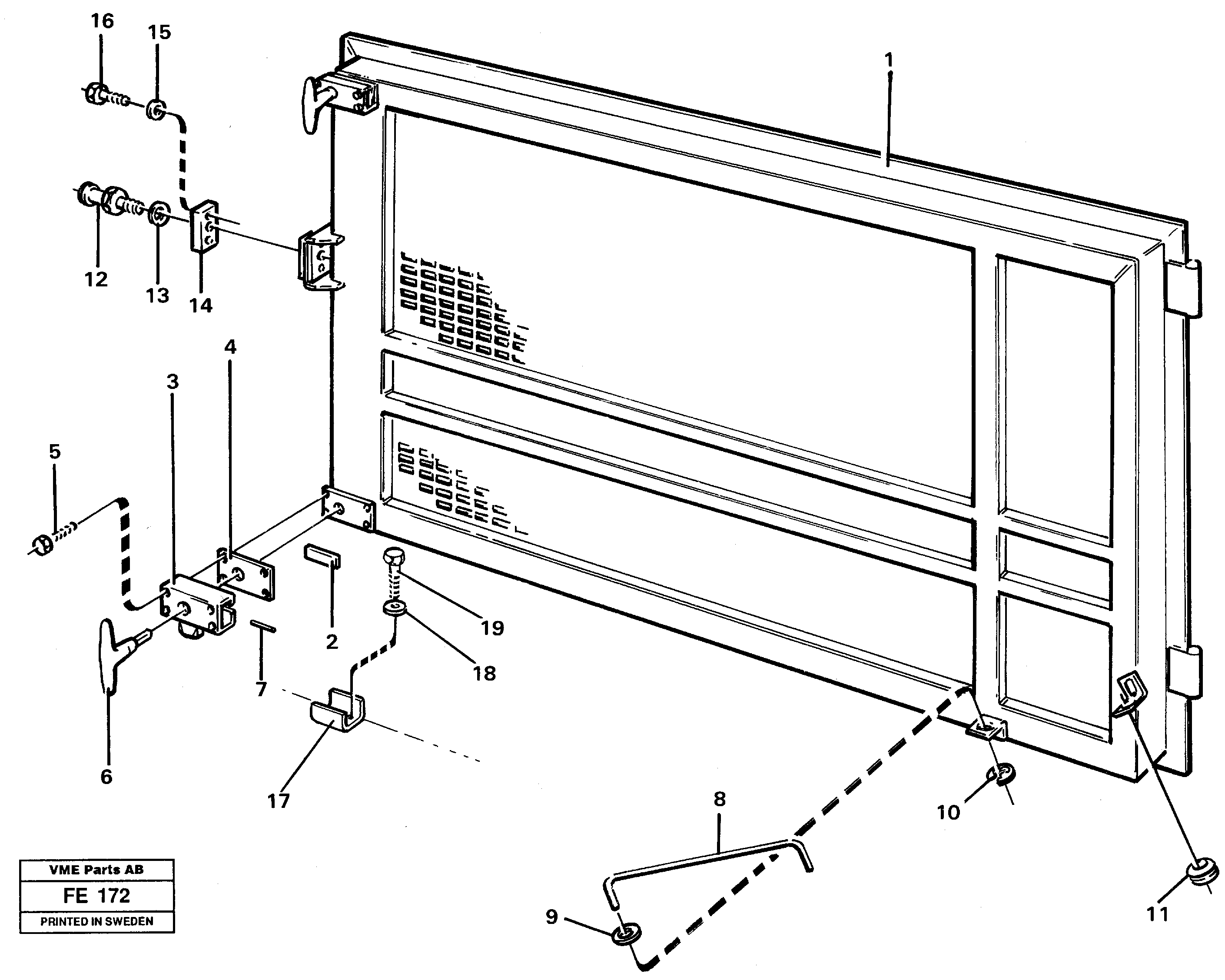 Door Lh front — volvo parts diagram