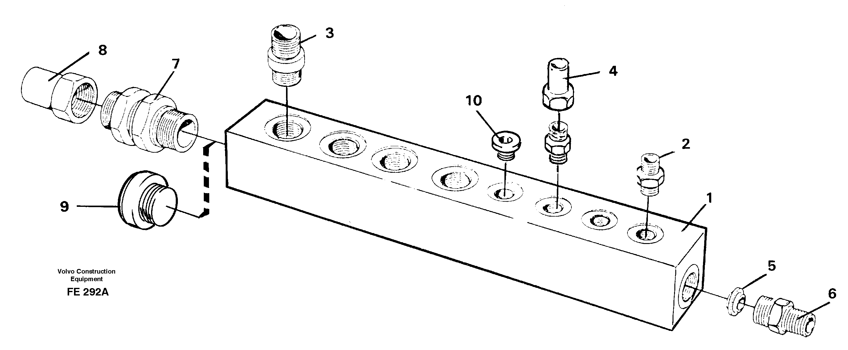 Connection board — volvo parts diagram