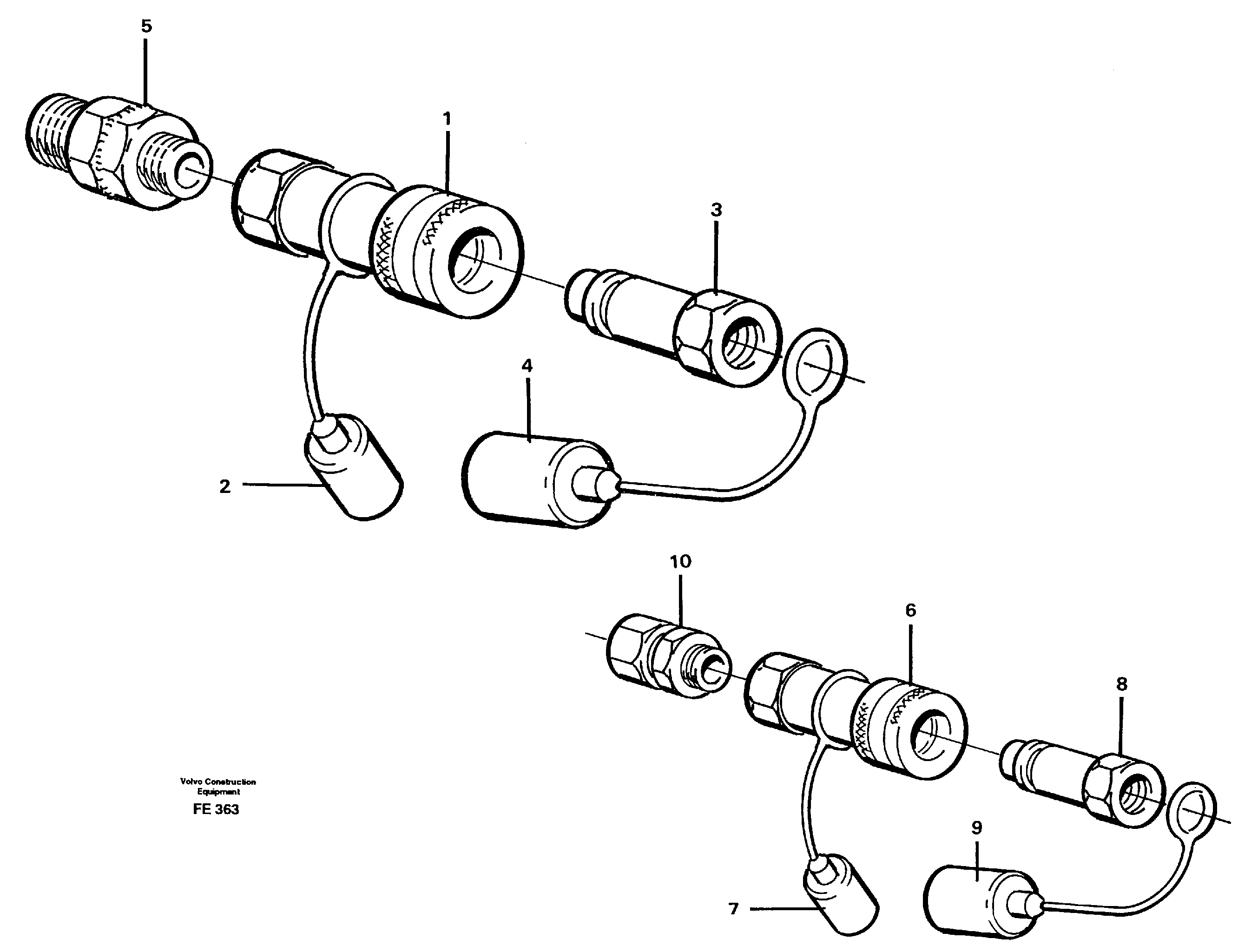 Quick conection kit  14264221. 14264226 — volvo parts diagram