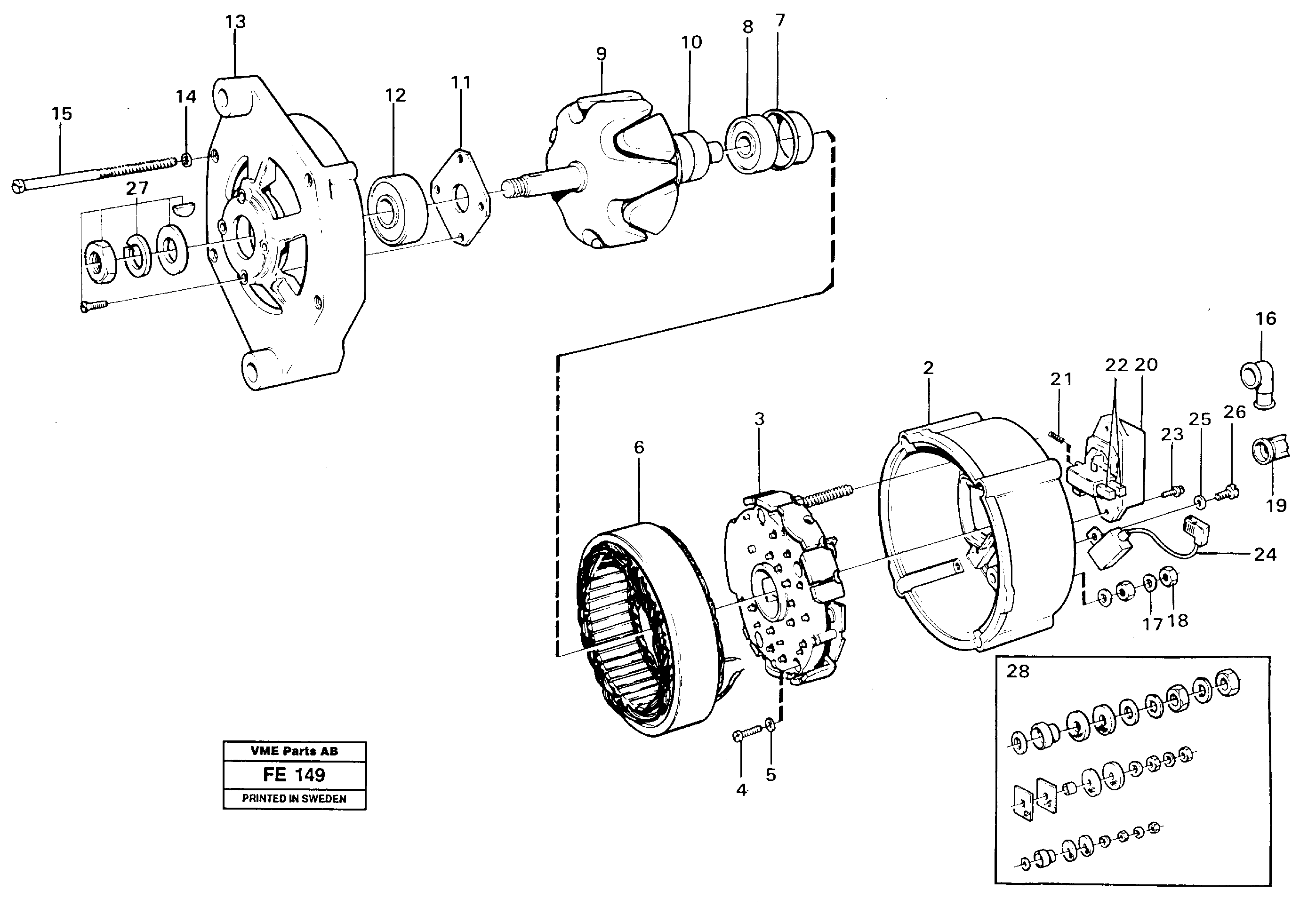 Alternator — volvo parts diagram