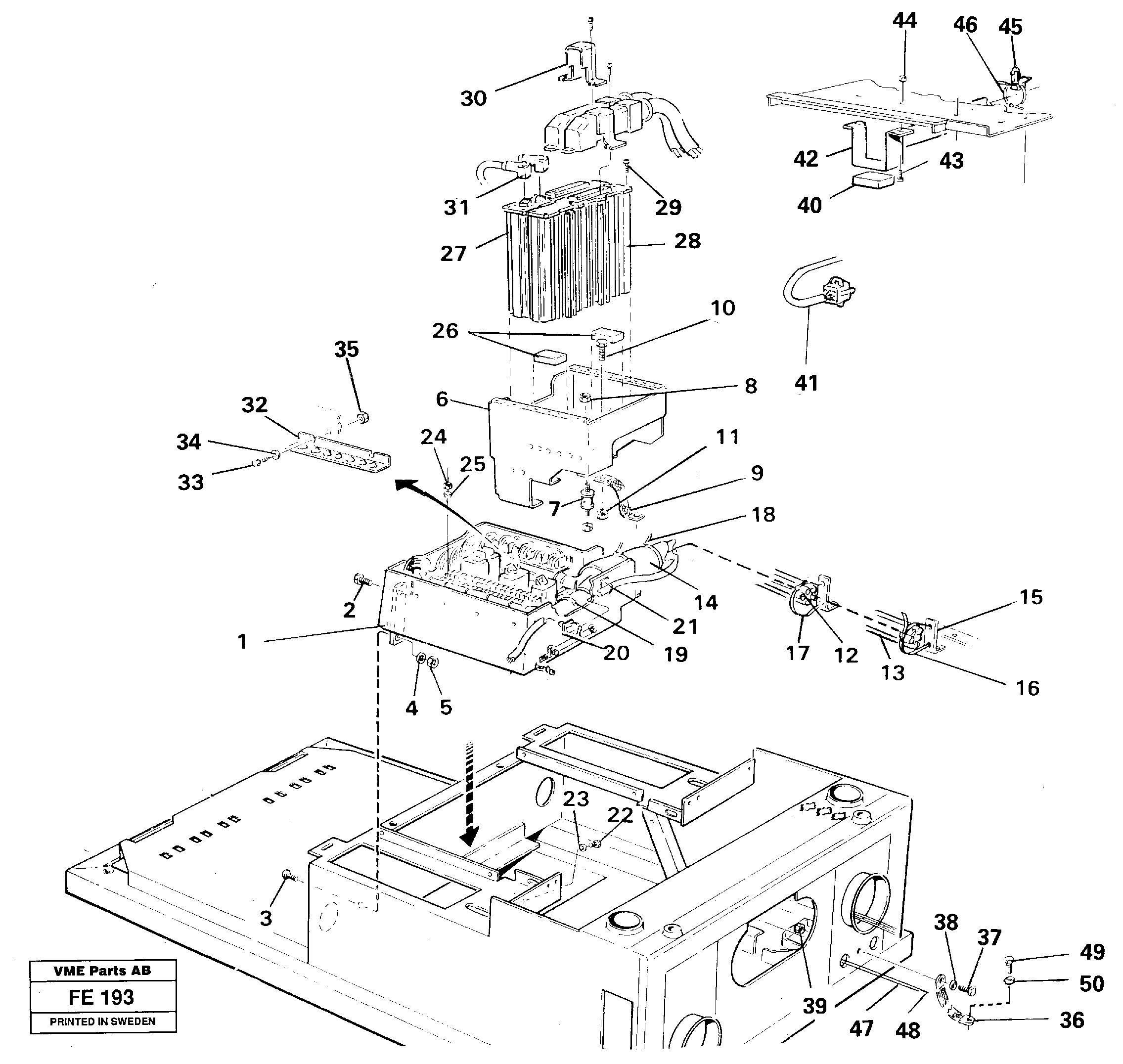 Electric installation on driver's seat — volvo parts diagram