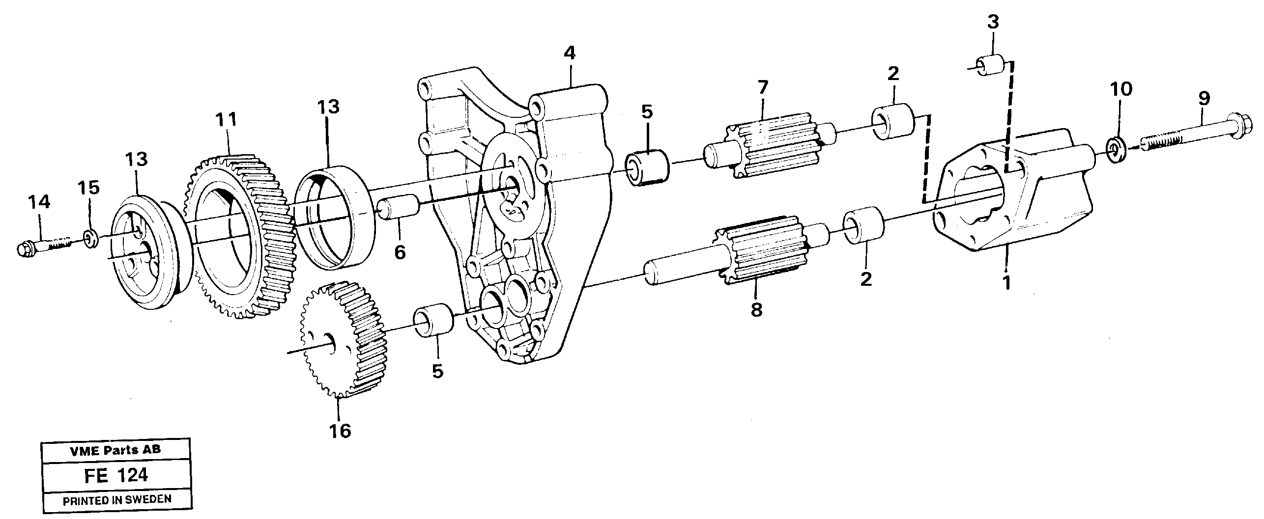 Oil pump — volvo parts diagram