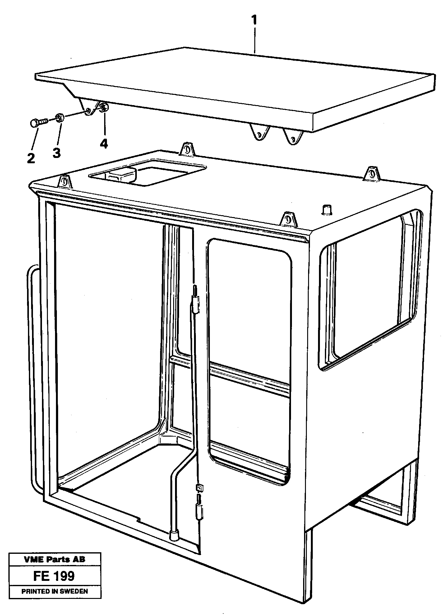 Tropic roof  14244816 — volvo parts diagram