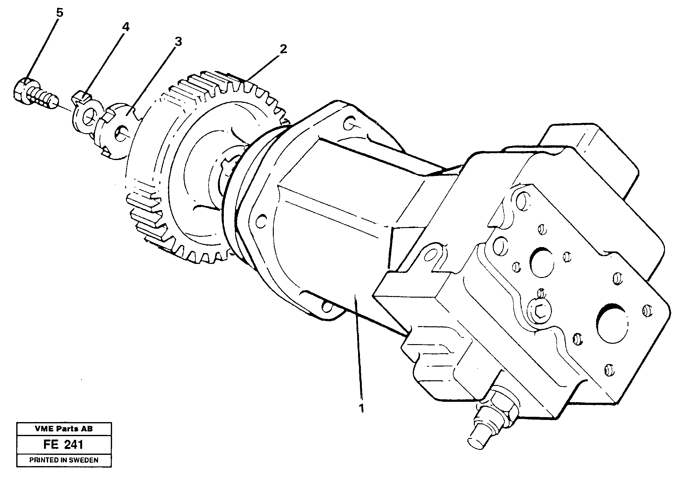 Hydraulic pump — volvo parts diagram