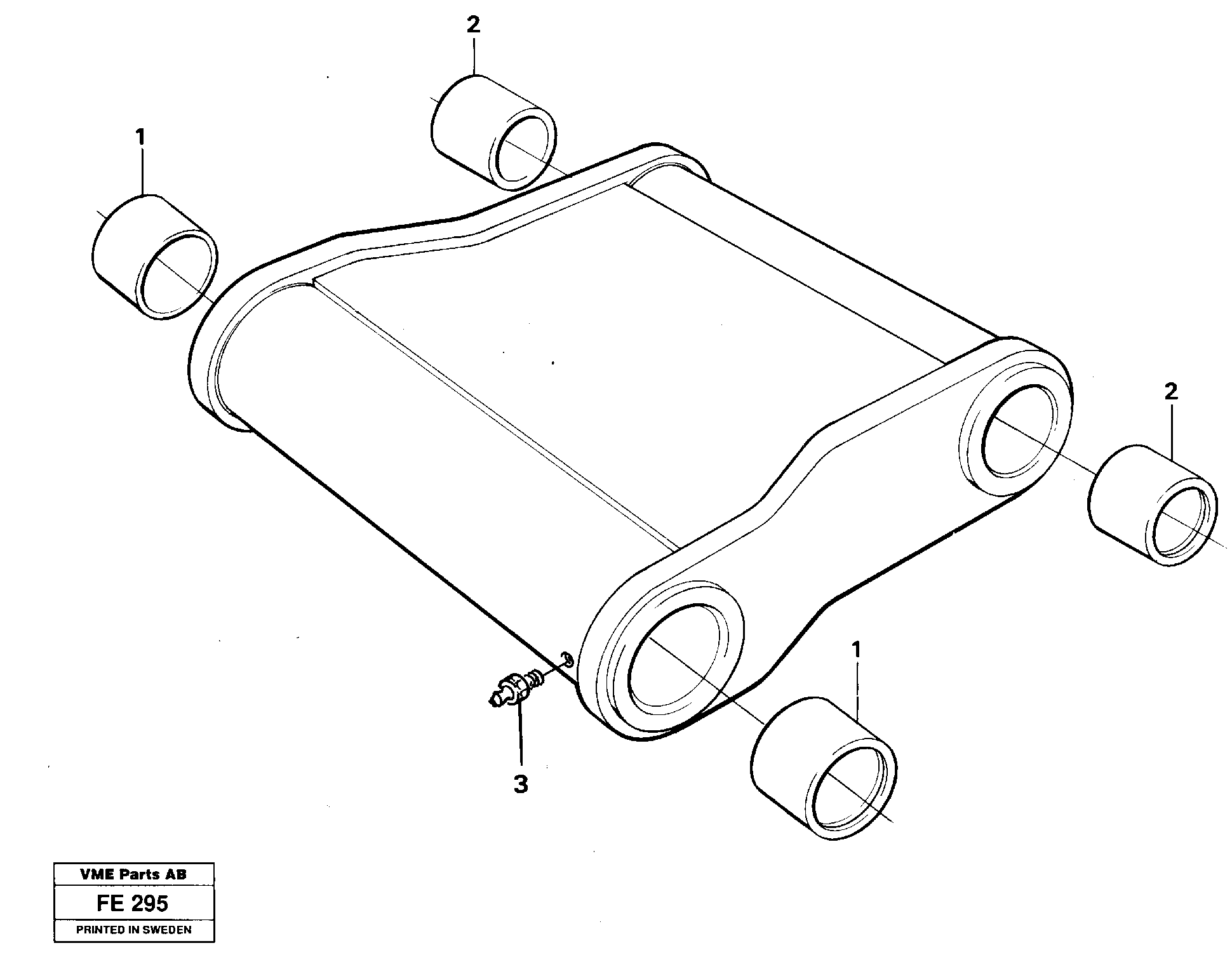Link, front shovel equipment  14258436 — volvo parts diagram