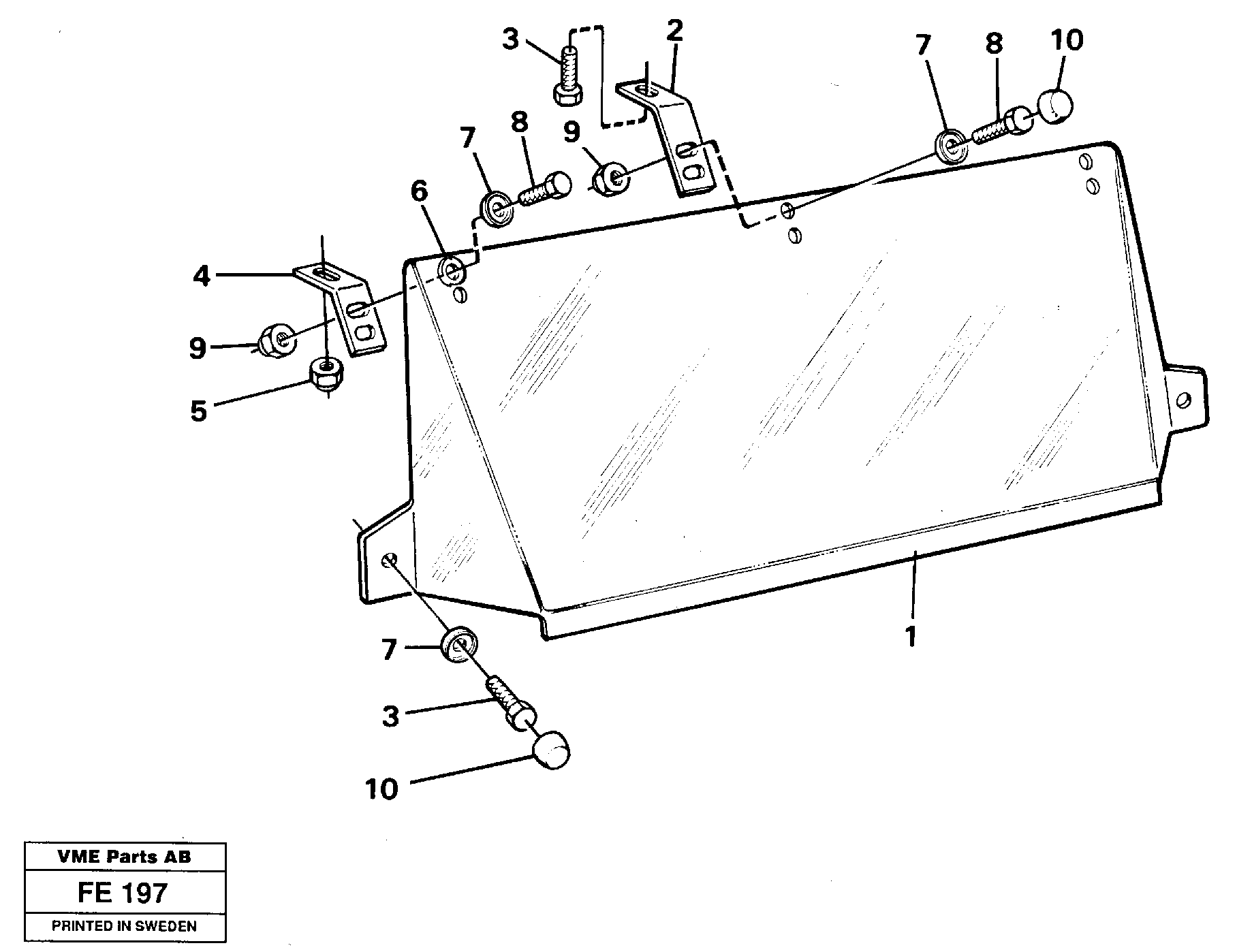 Sun visor, outer  14250635 — volvo parts diagram