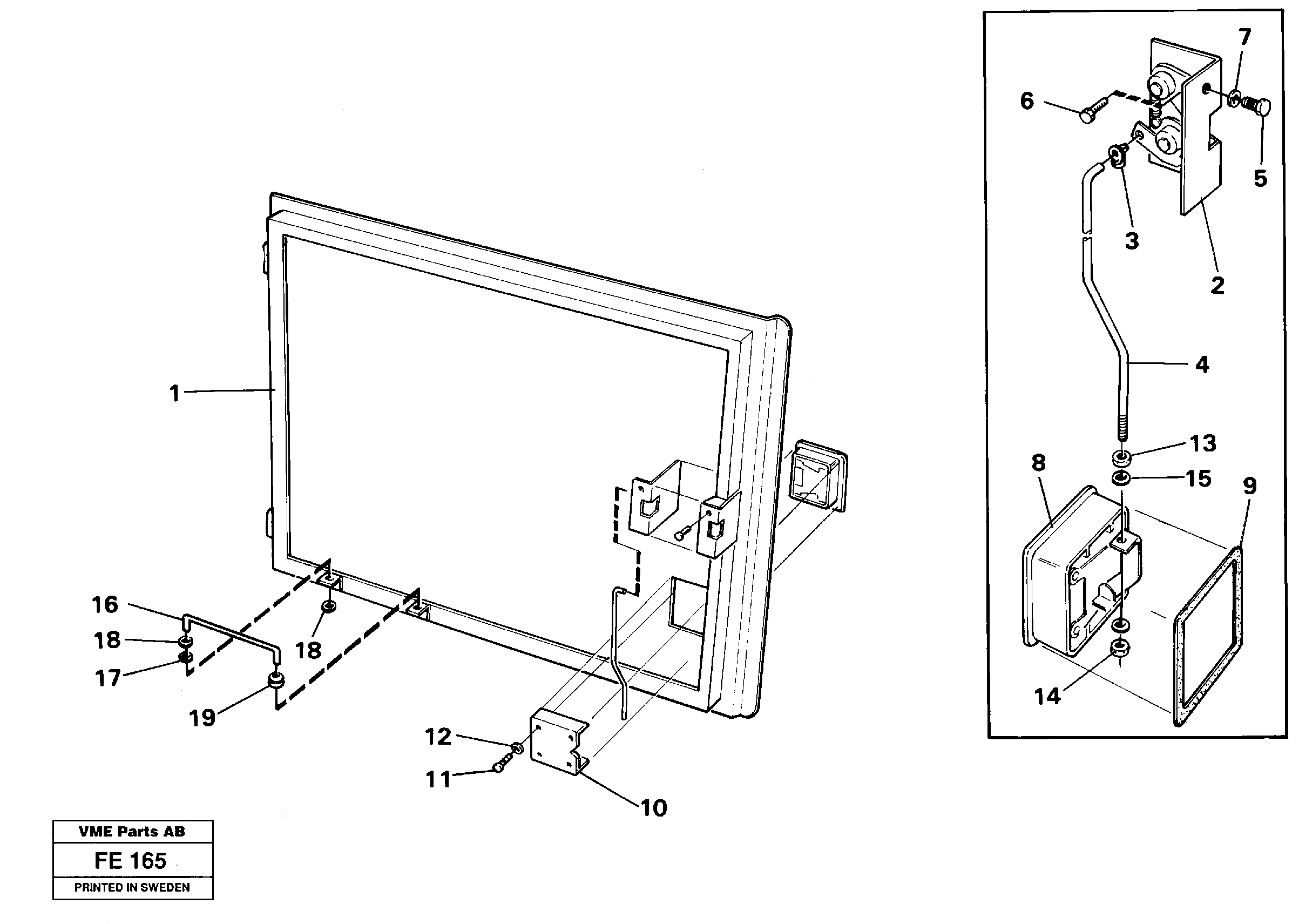 Door Lh centre — volvo parts diagram