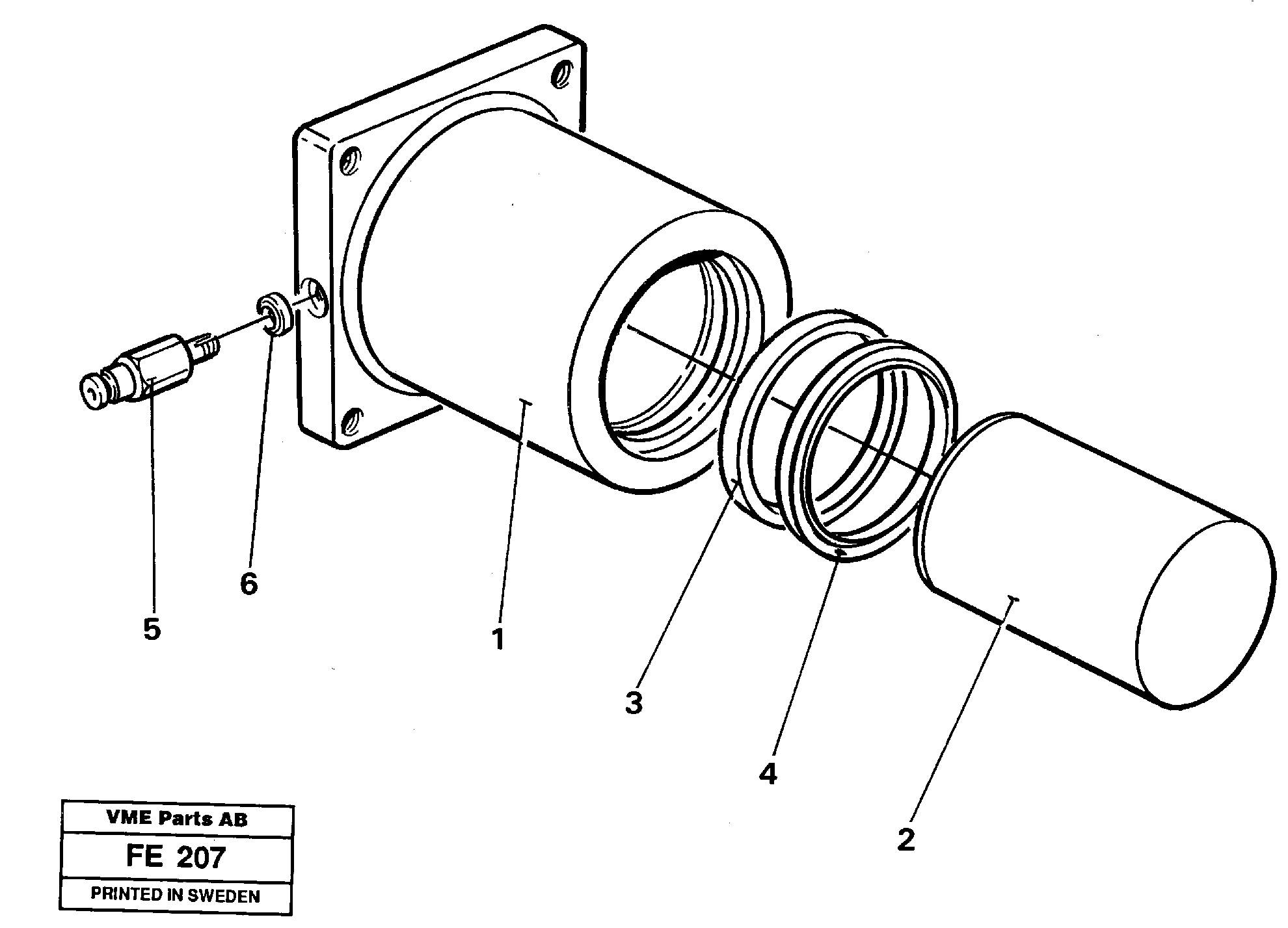 Tension cylinder — volvo parts diagram